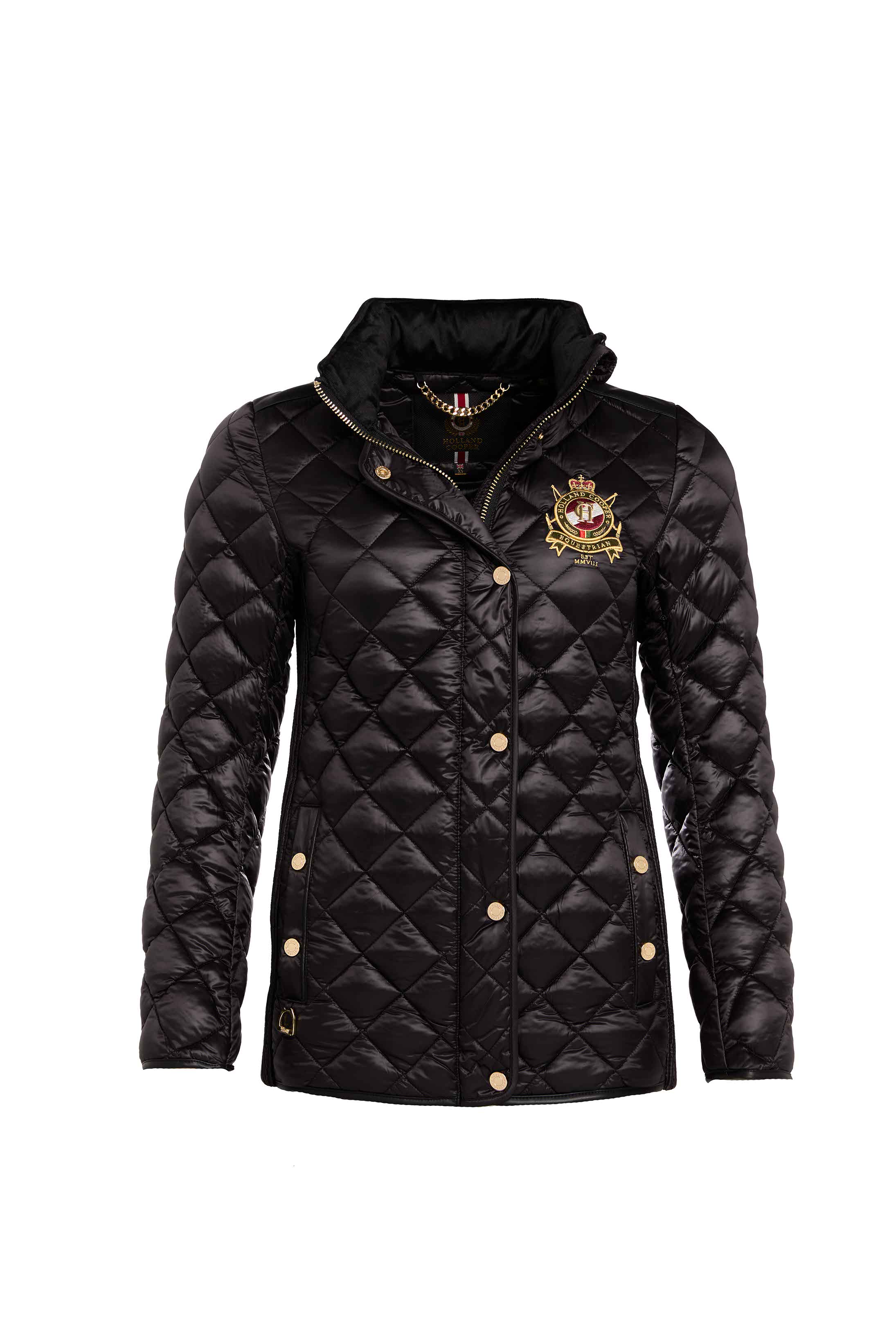 Diamond Quilt Classic Jacket (Black) – Holland Cooper US