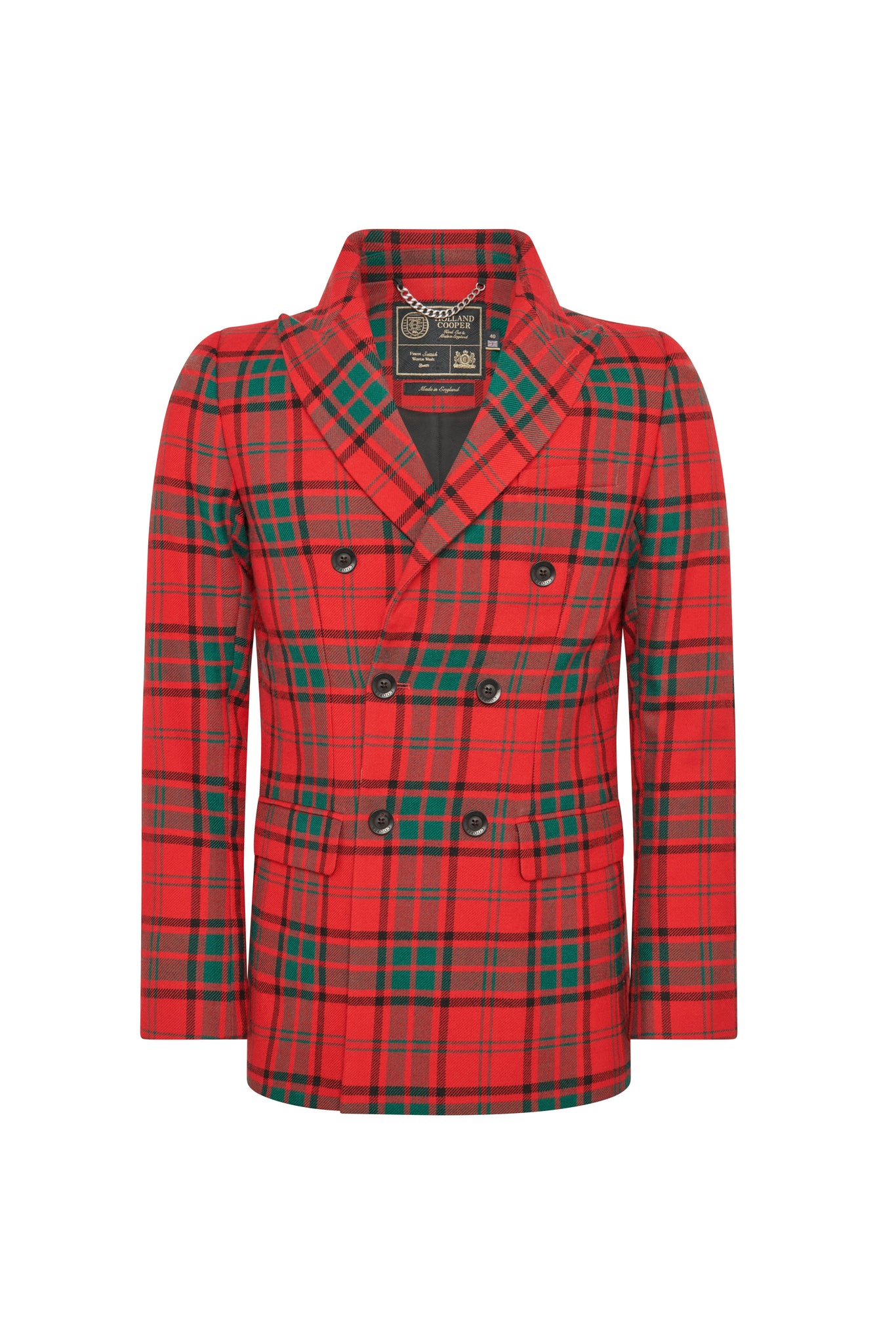 The Double Breasted Blazer (Red Tartan)