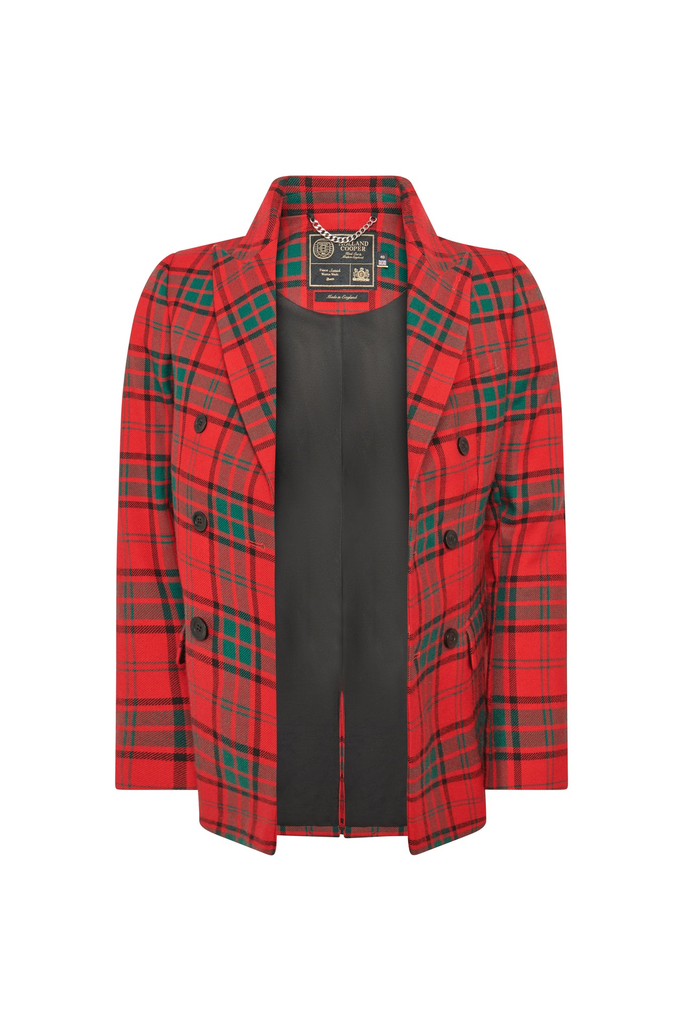 The Double Breasted Blazer (Red Tartan)