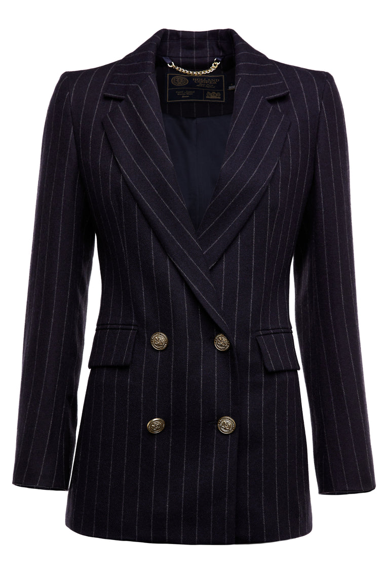 The Navy Chalk Pin Stripe Suit