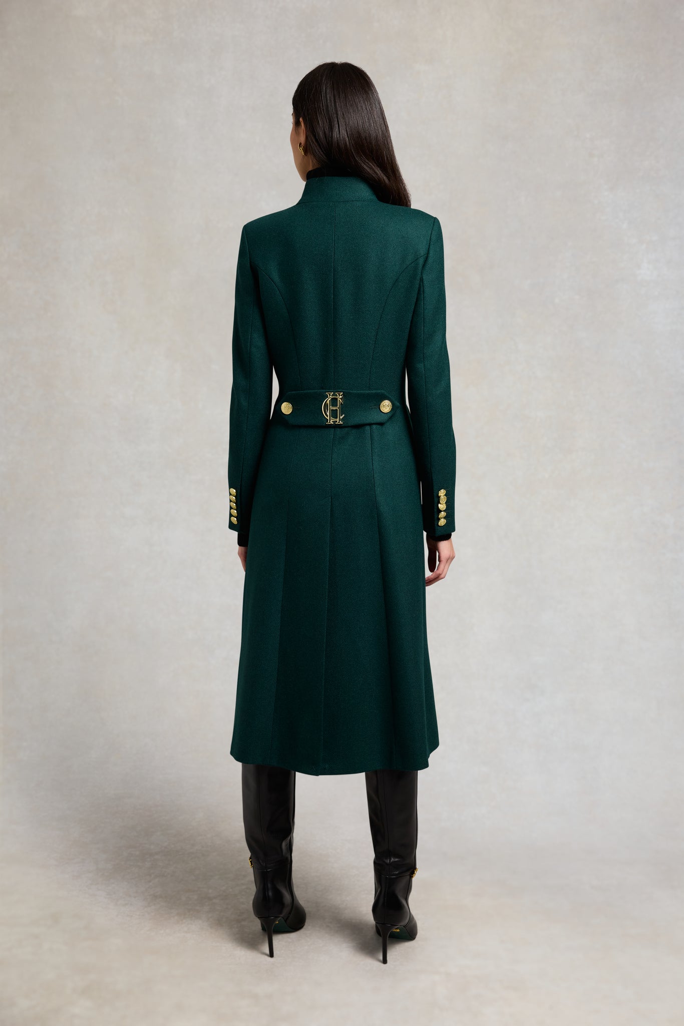 トクコ、 ダークグリーントップス Dowdeswell Coat (Emerald) – Holland Cooper US