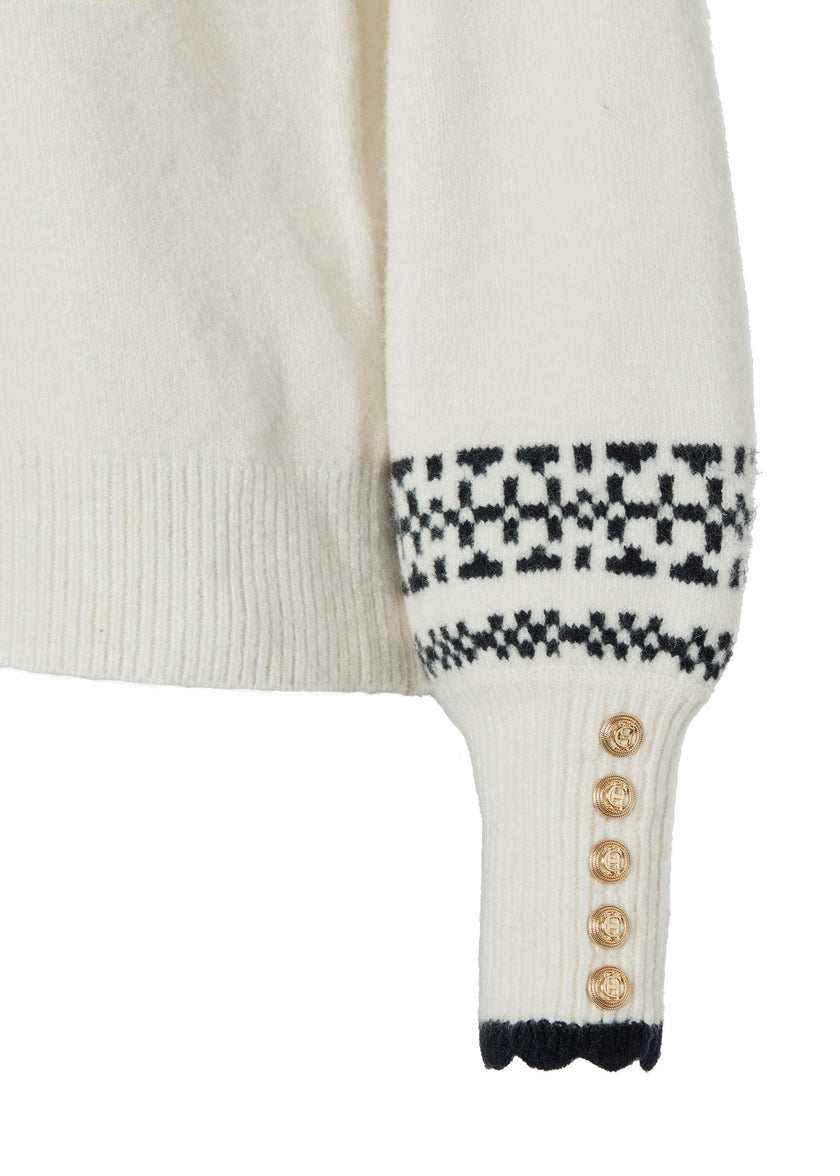 Elodie Roll Neck Knit (Natural)