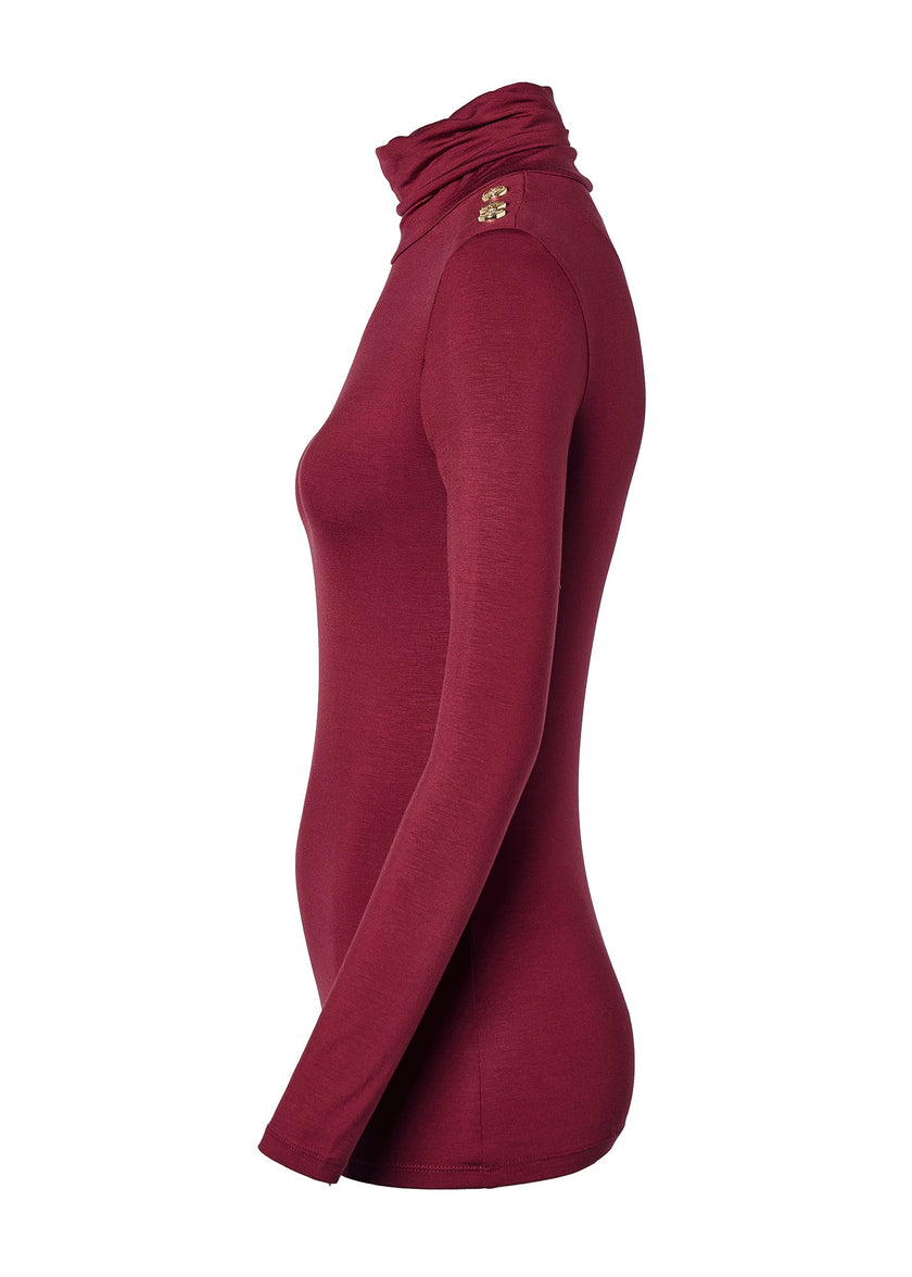 Essential Roll Neck (Wine)