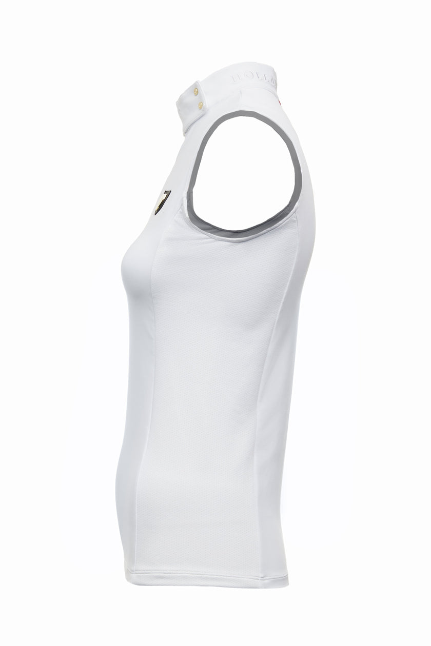 Elite Sleeveless Base Layer (White)