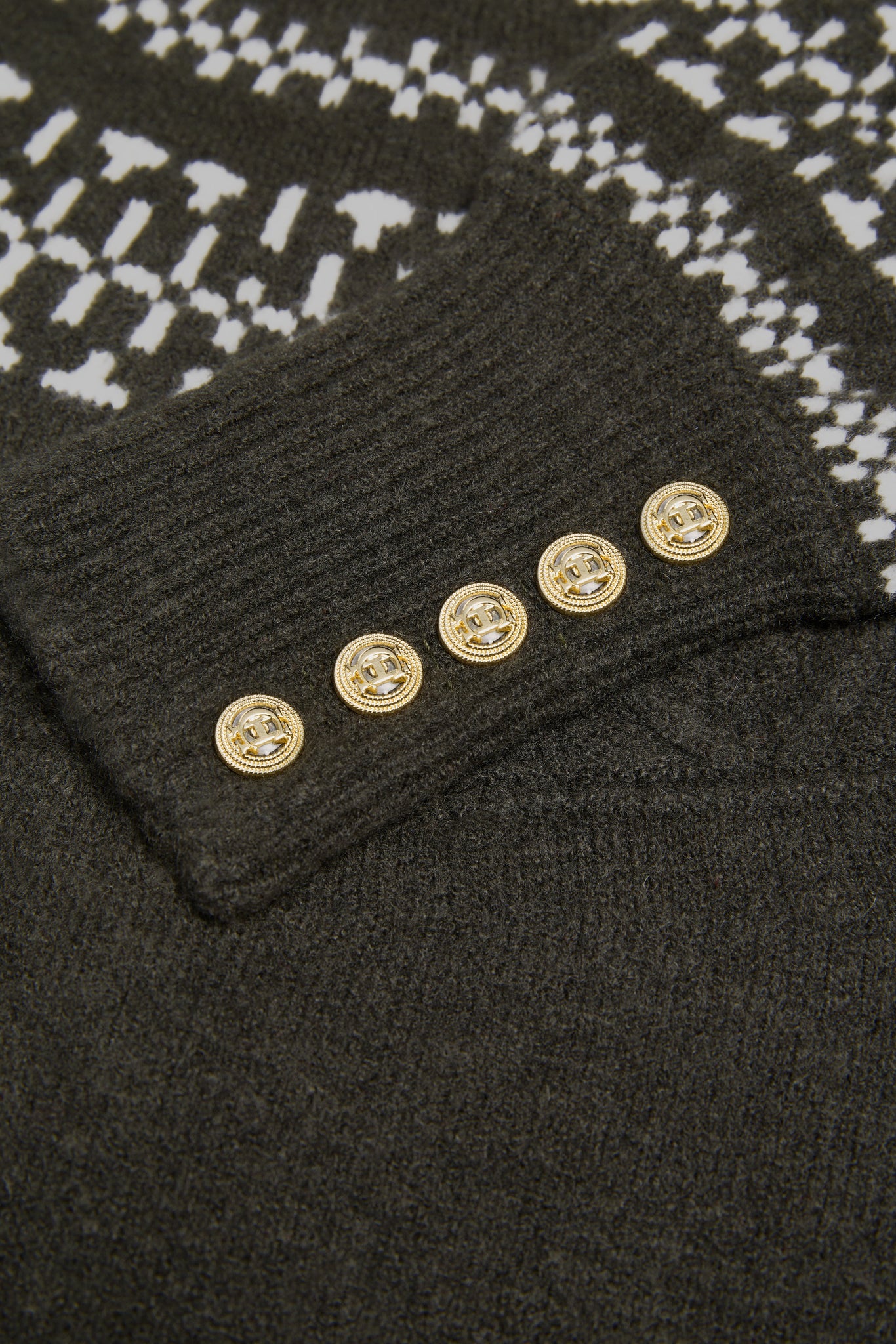 Elodie Roll Neck Knit (Forest Green)