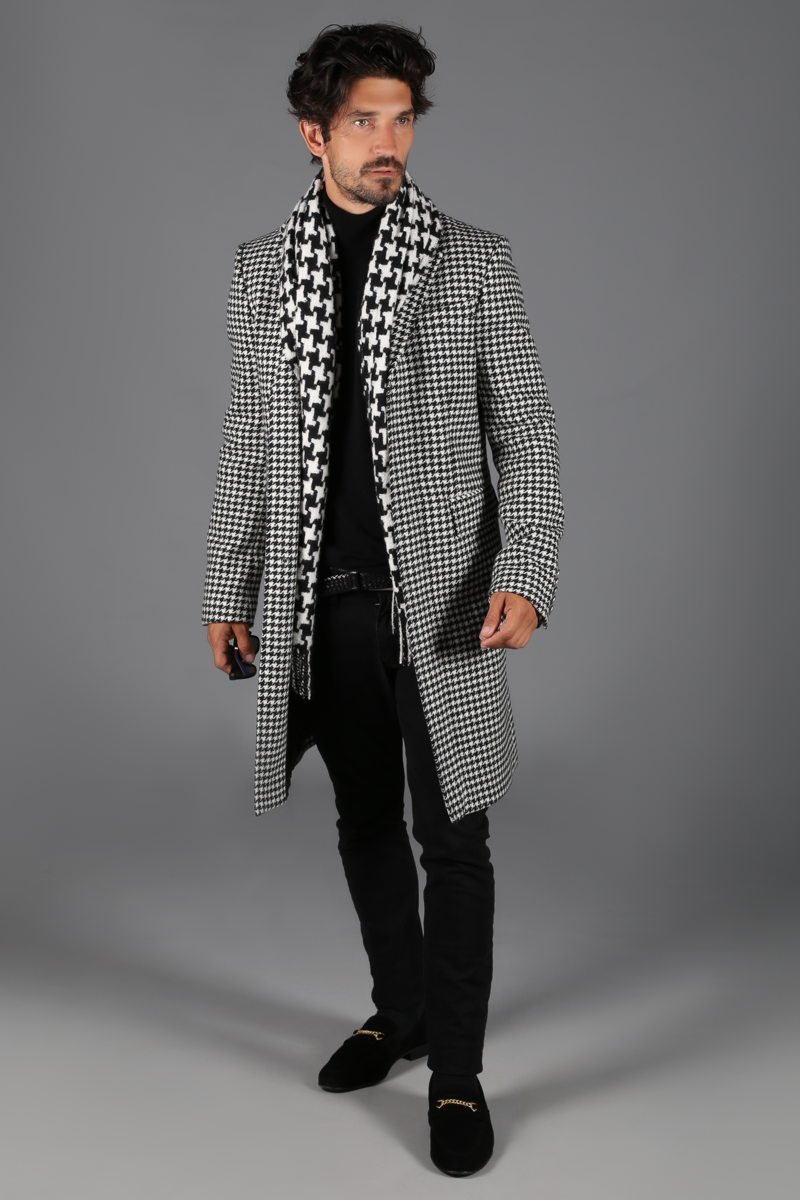 Finsbury Over Coat (Houndstooth)