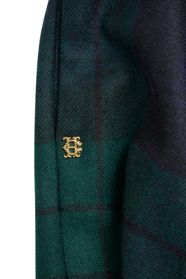 360 Maxi Tweed Circle Circle Skirt (Blackwatch)