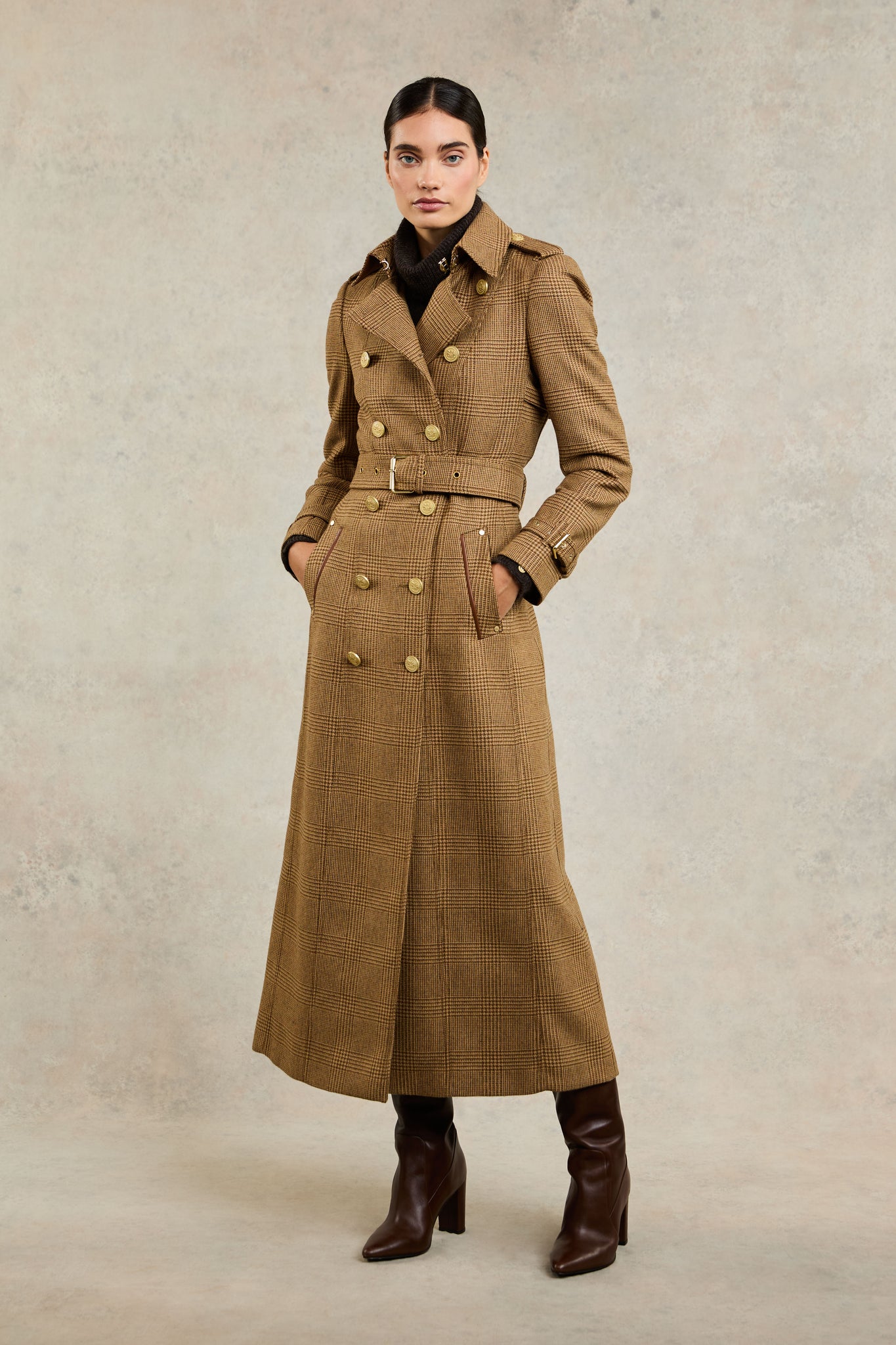 Full Length Marlborough Trench Coat (Tawny)