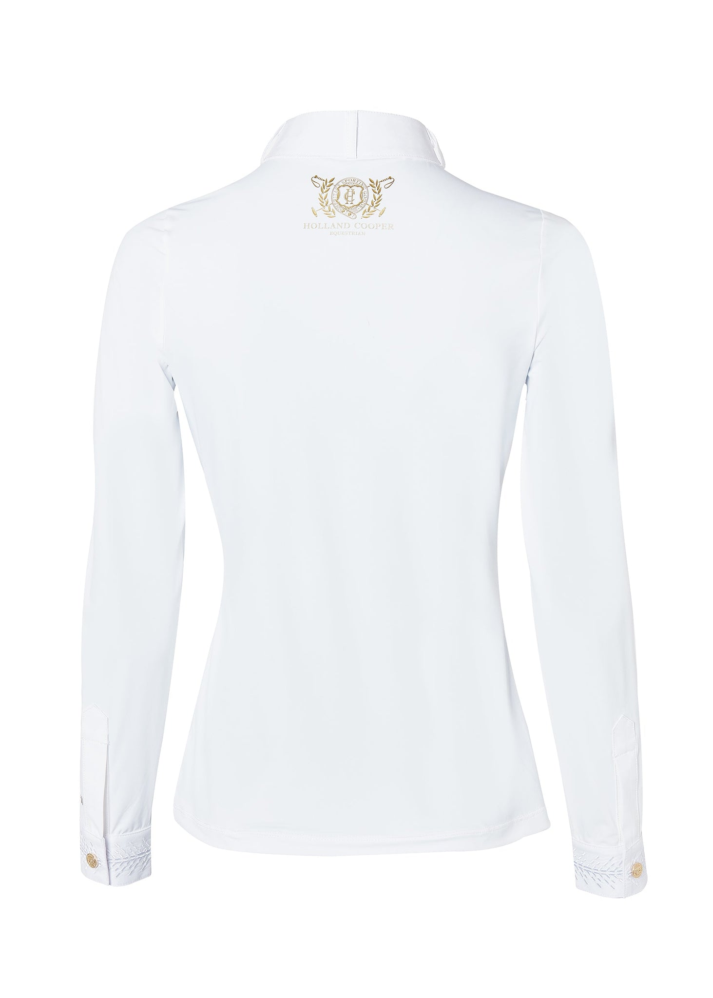 Gatcombe Long Sleeve Show Shirt (White)