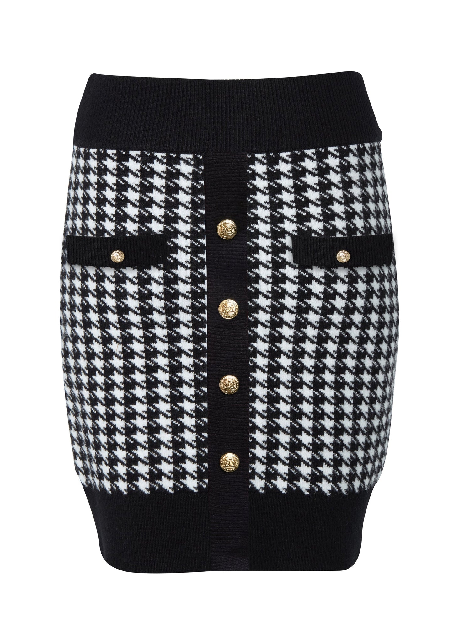 Hepburn Mini Skirt (Houndstooth)