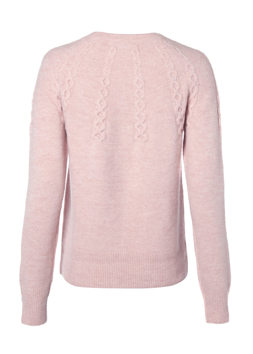 Astoria Half Cable Knit (Blush Pink)