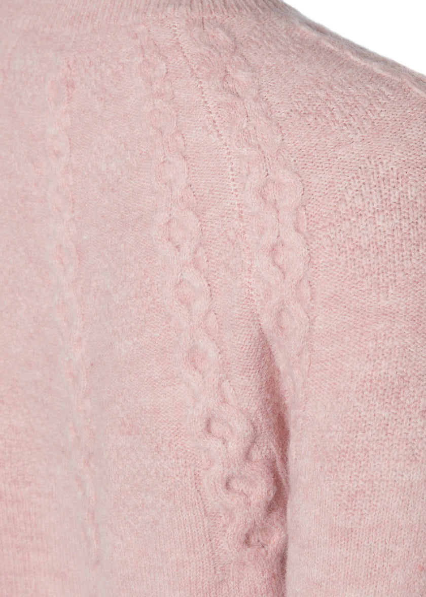 Astoria Half Cable Knit (Blush Pink)