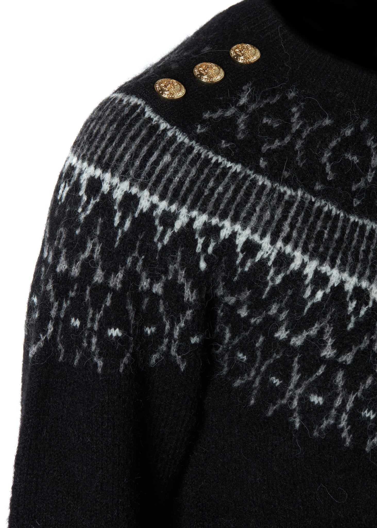 Longhope Fairisle Knit (Black)