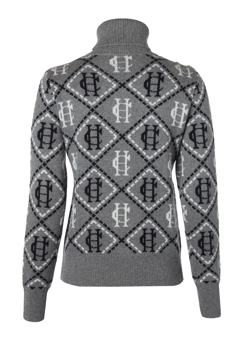 Heritage Knit Jumper (Logo Grey Marl)