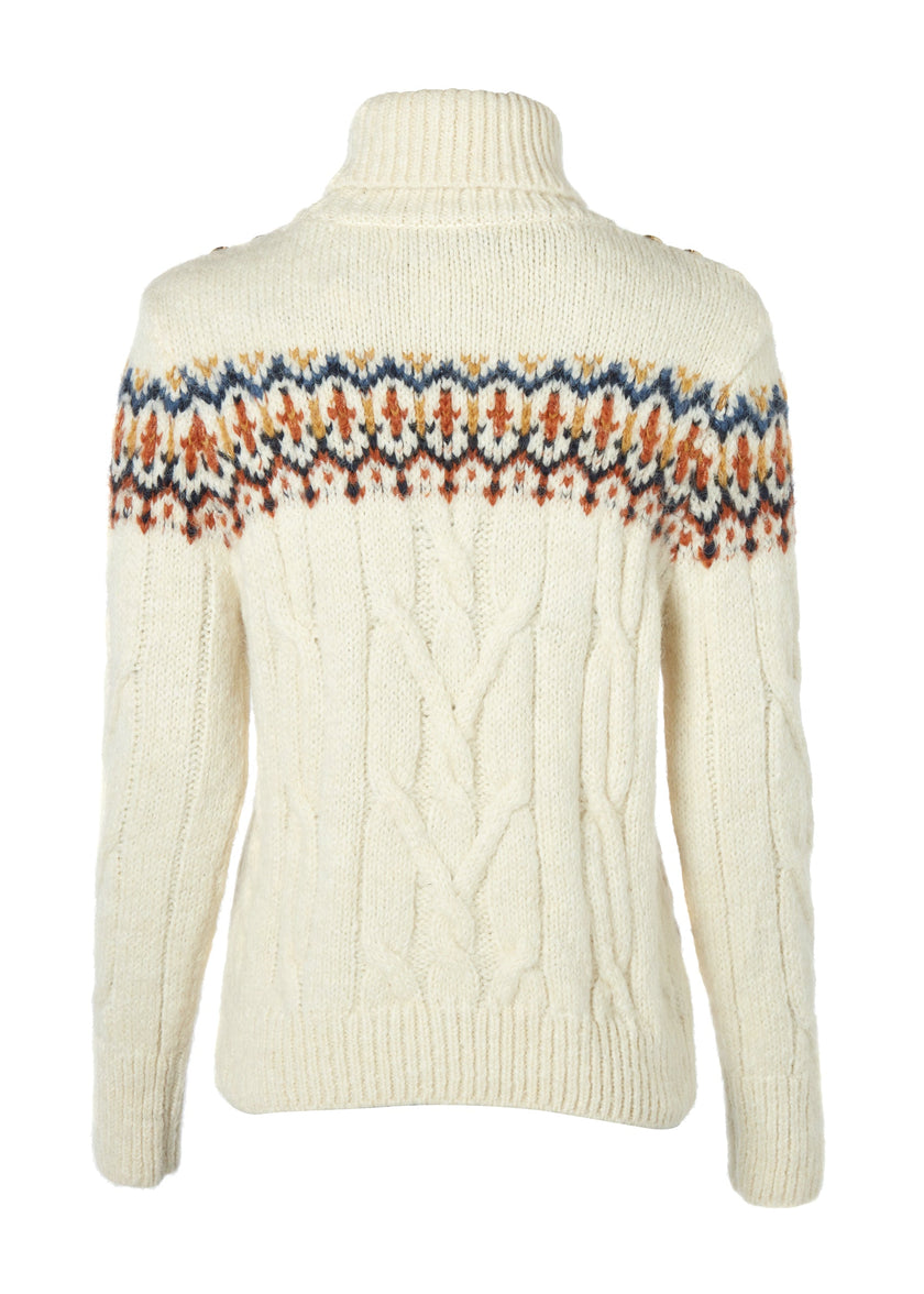 Heritage Cable Fairisle Knit (Cream)