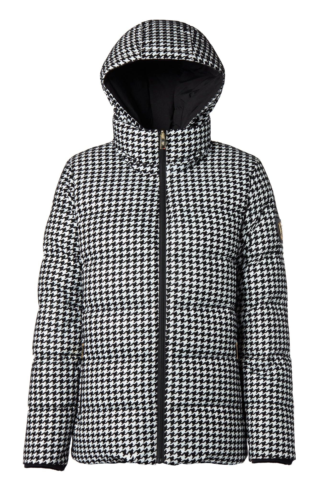 Hambury Reversible Down Puffer (Black Houndstooth)