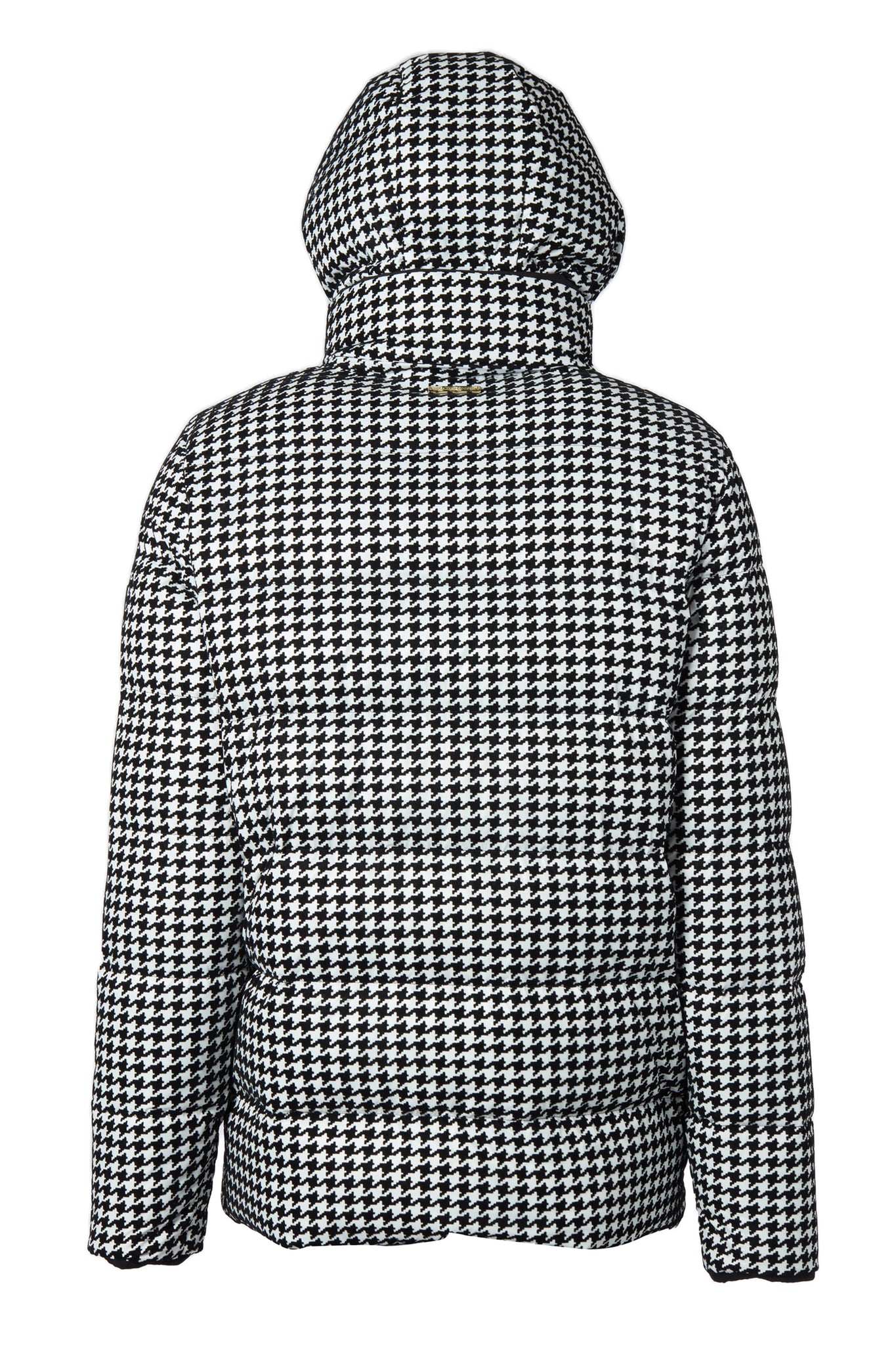 Hambury Reversible Down Puffer (Black Houndstooth)