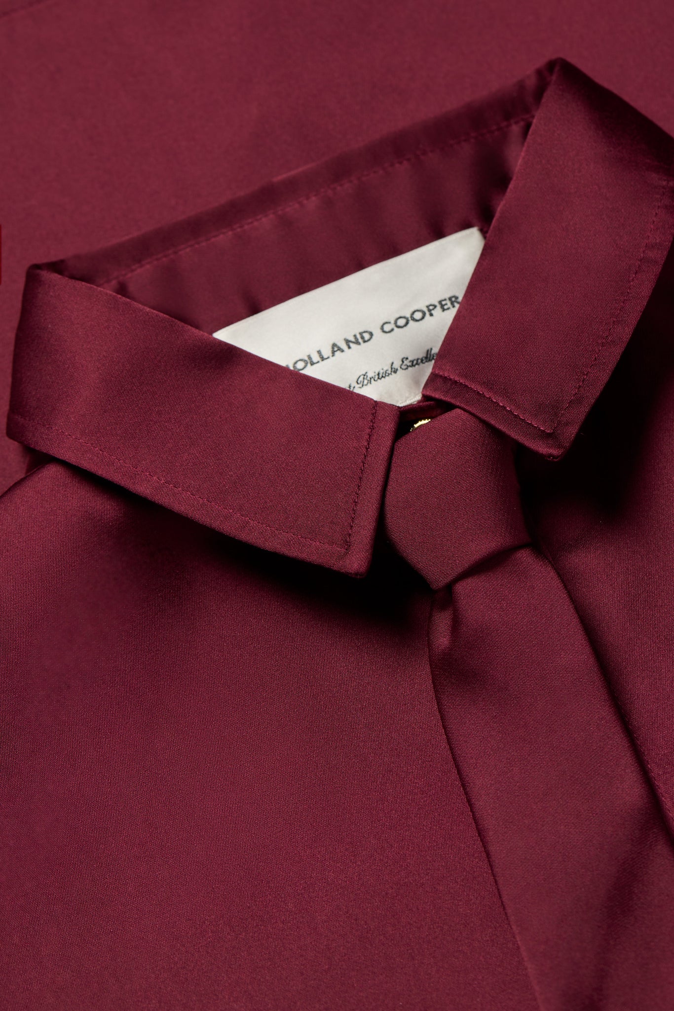 Georgina Satin Shirt (Mulberry)