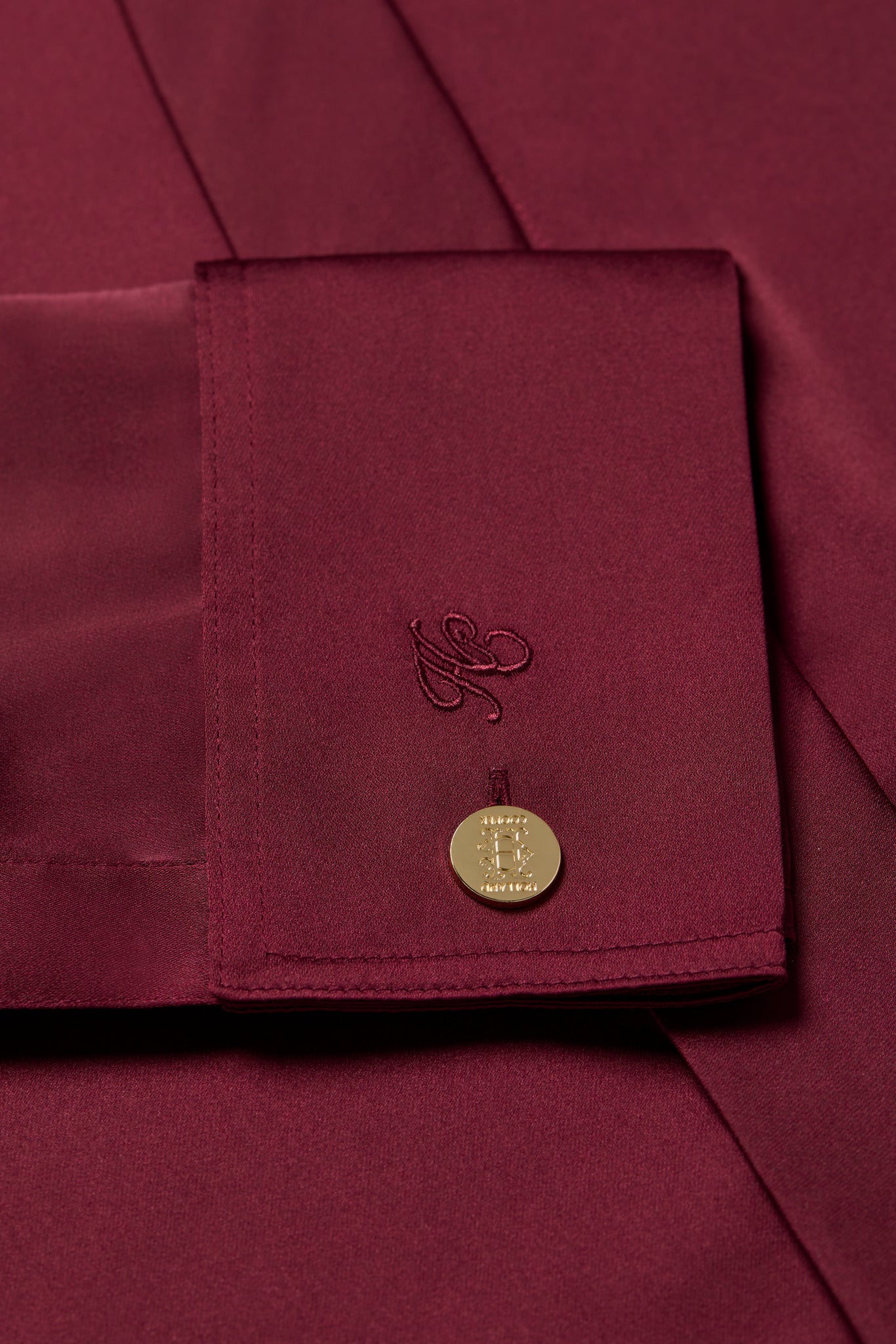 Georgina Satin Shirt (Mulberry)