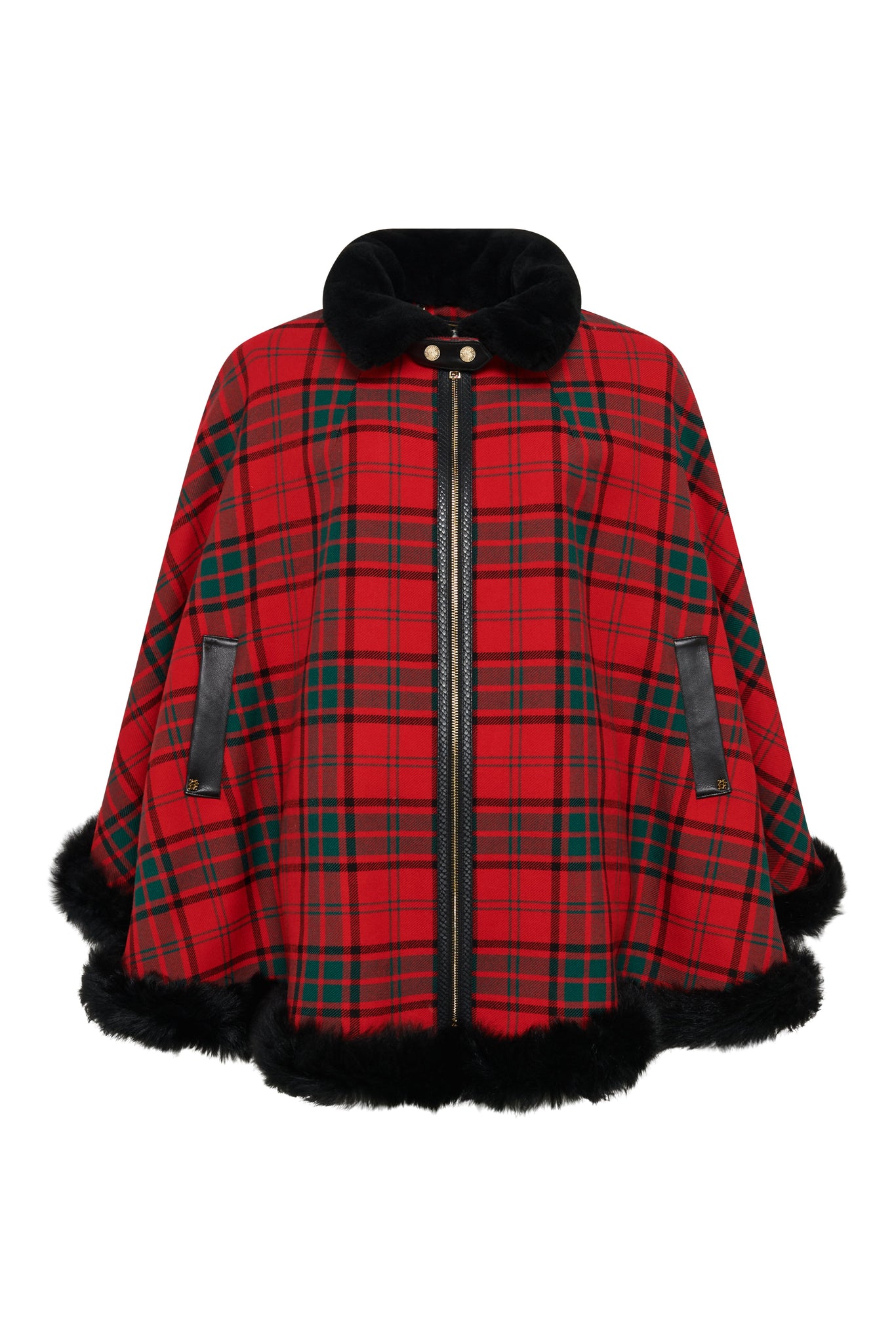 Gold Label Chiltern Cape (Red Tartan)