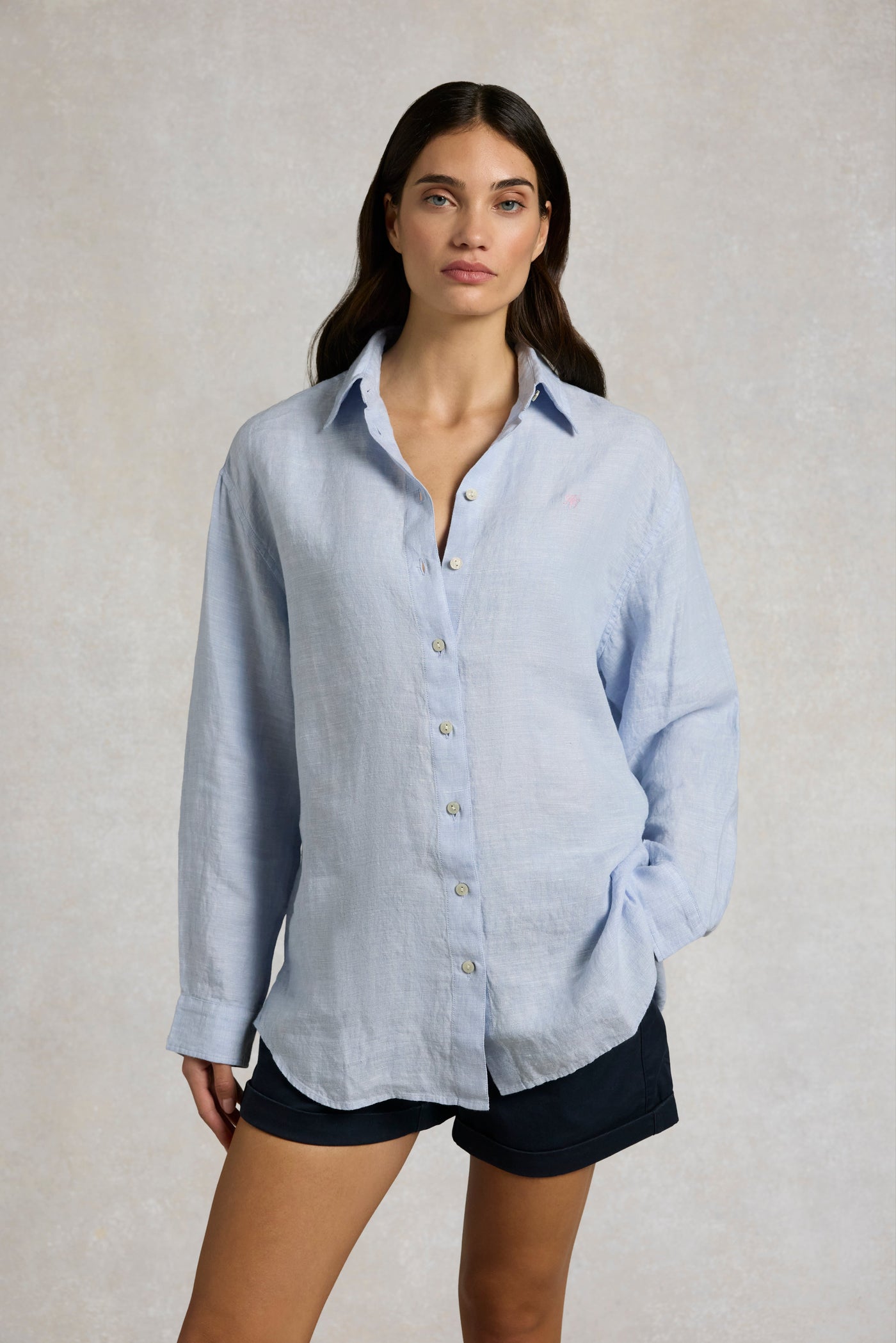 Amalfi Linen Shirt (Light Blue Linen)