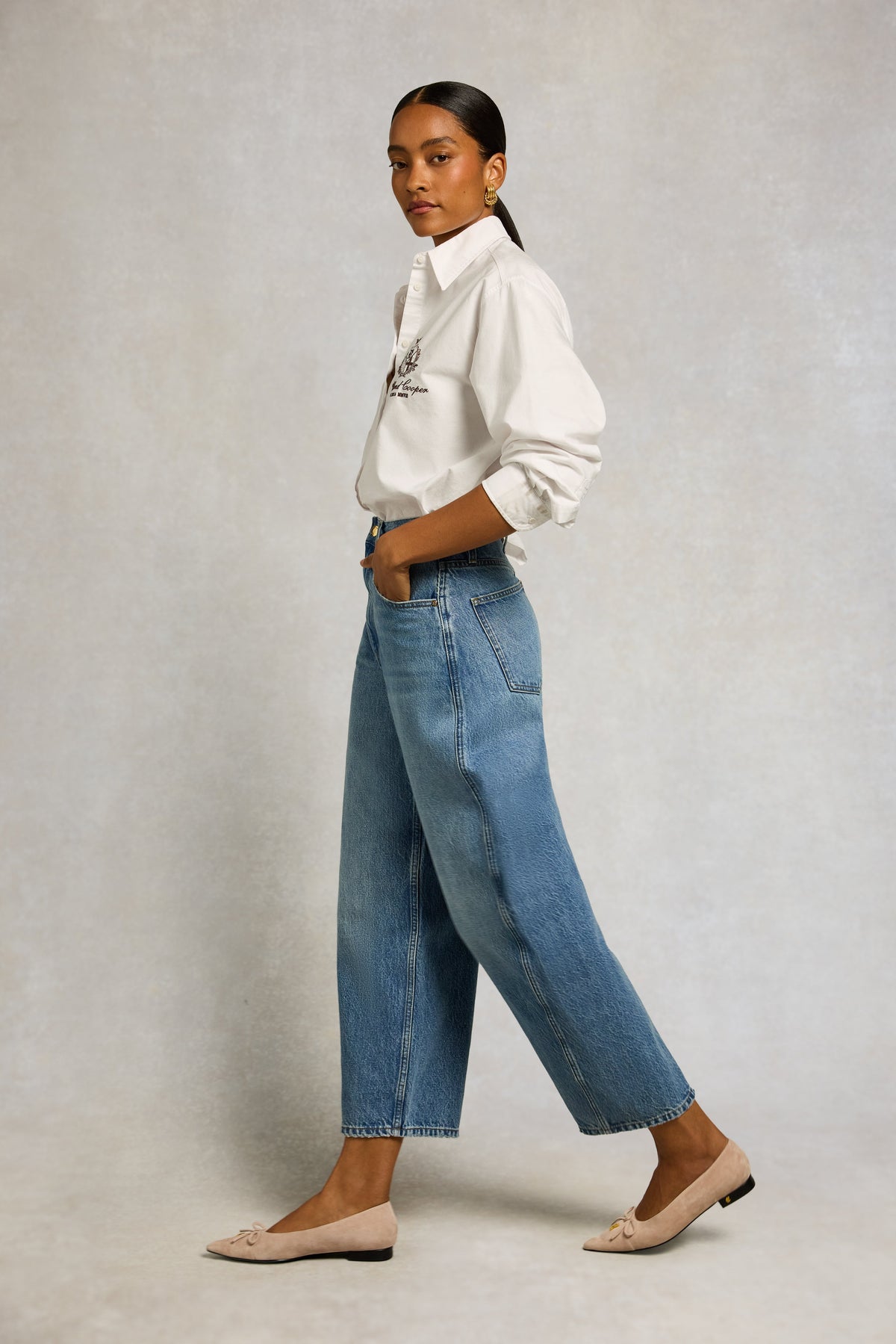 Barrel Leg Jean (Vintage Denim)