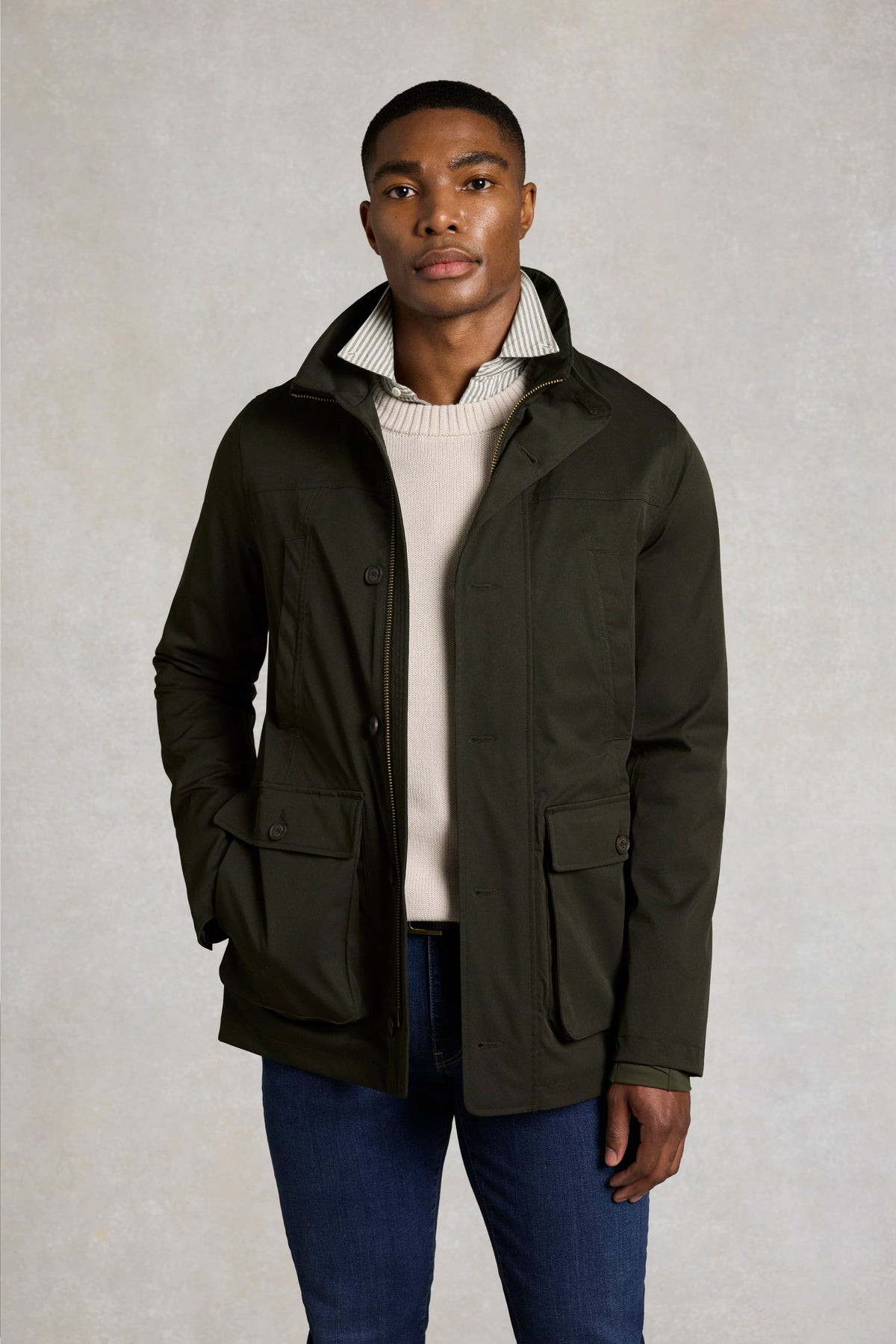 Men's Waterproof Field Coat (Khaki)