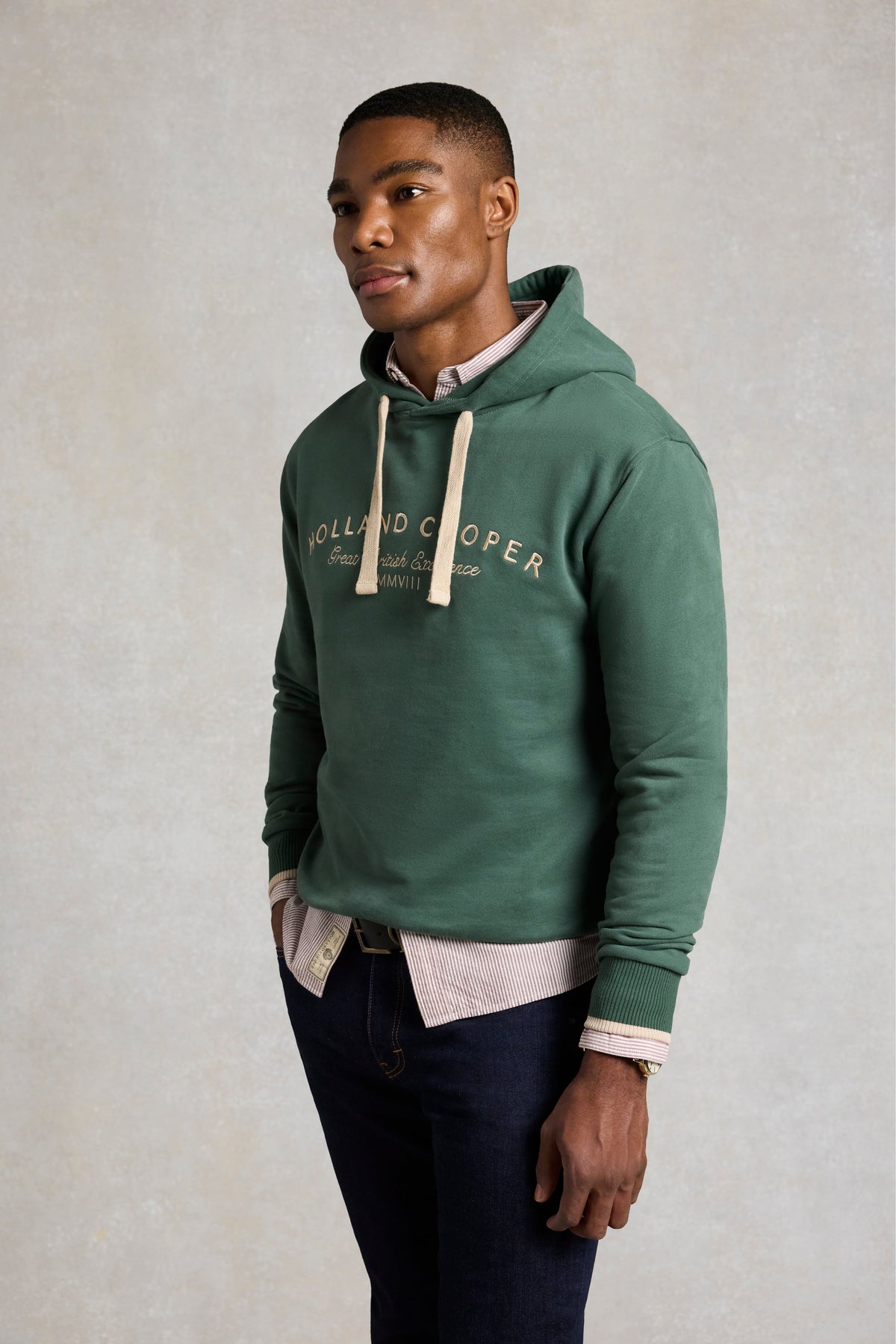 Men's Classic Fit Hoodie (Washed Sage)