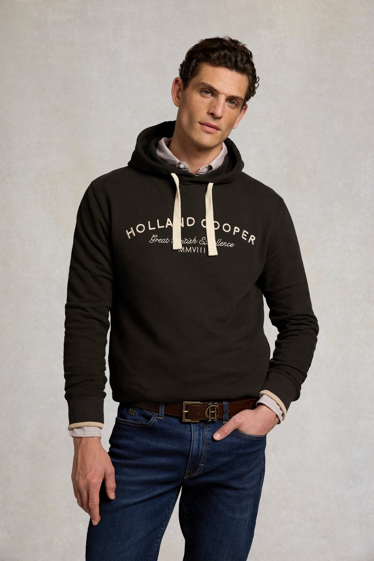Men's Classic Fit Hoodie (Chocolate)