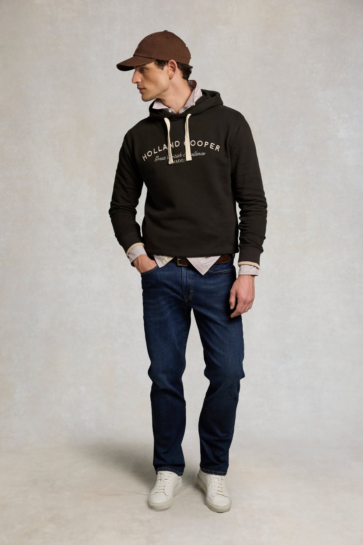 Men's Classic Fit Hoodie (Chocolate)