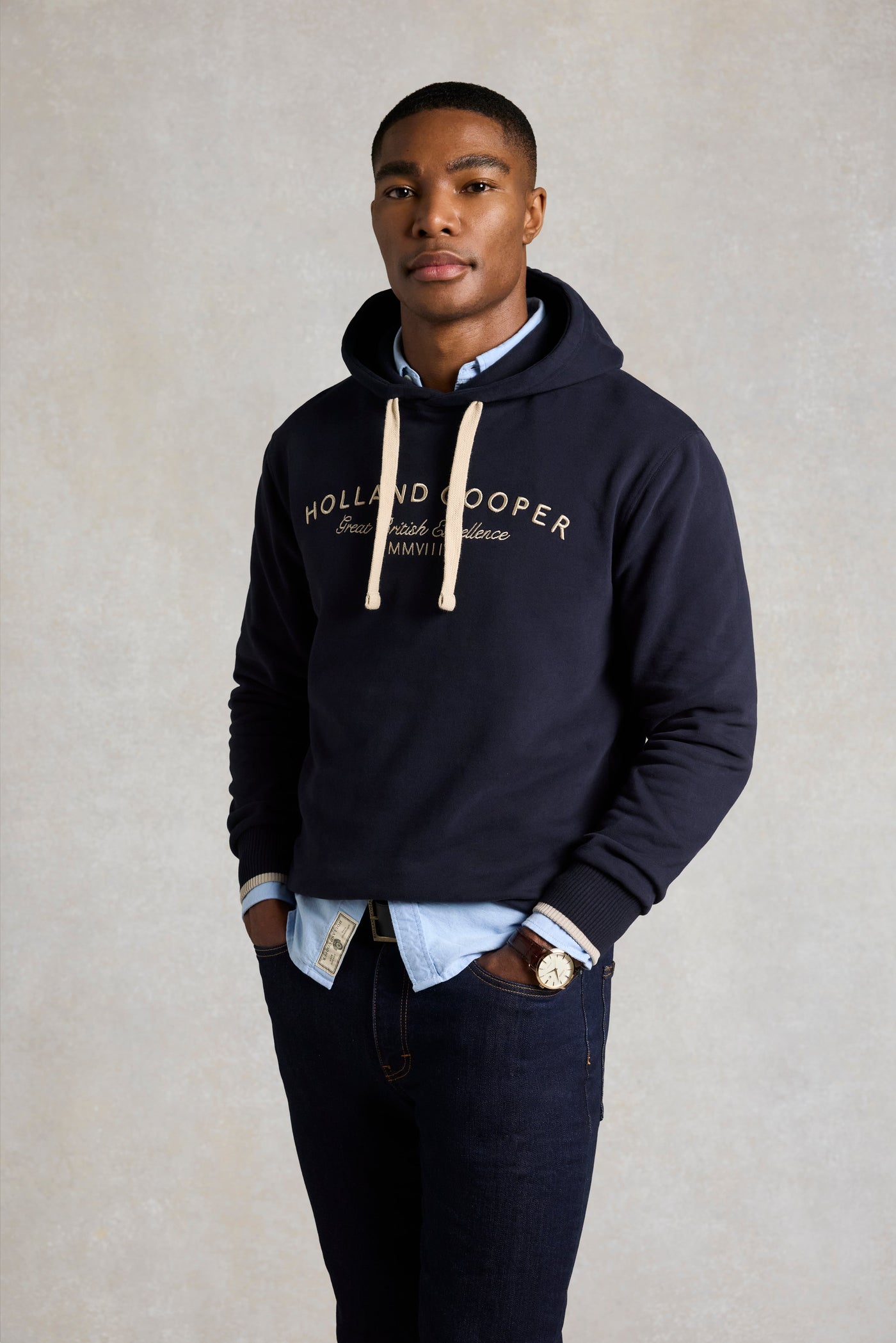 Men's Classic Fit Hoodie (Ink Navy)