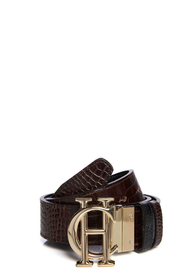 HC Classic Belt Reversible (Black Chocolate Croc)
