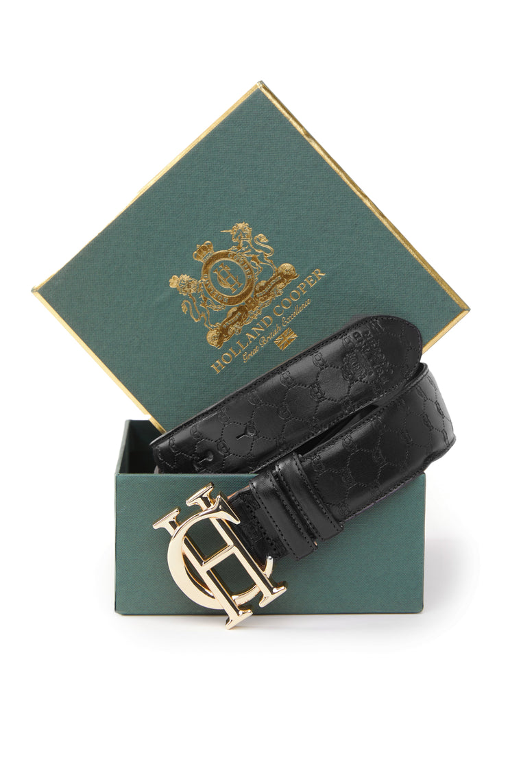 HC Classic Belt (Black Monogram)