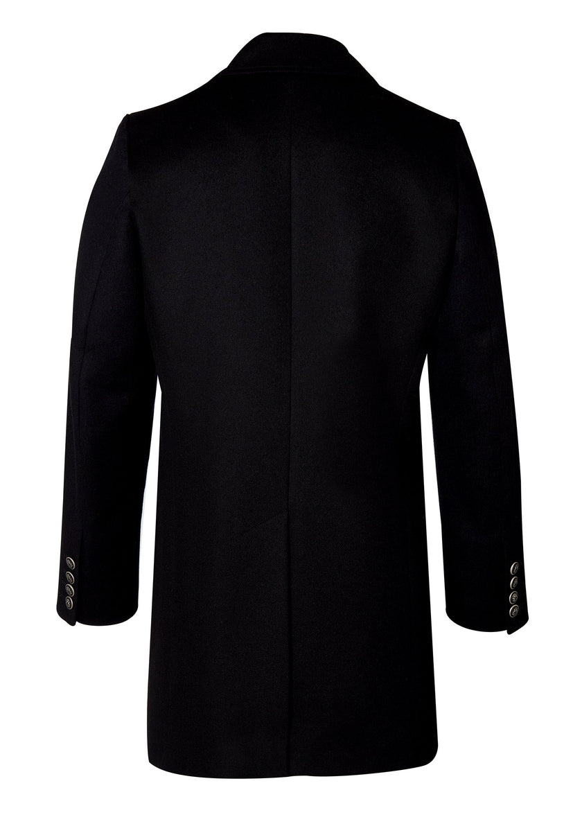 The Double Breasted Coat (Soft Black)