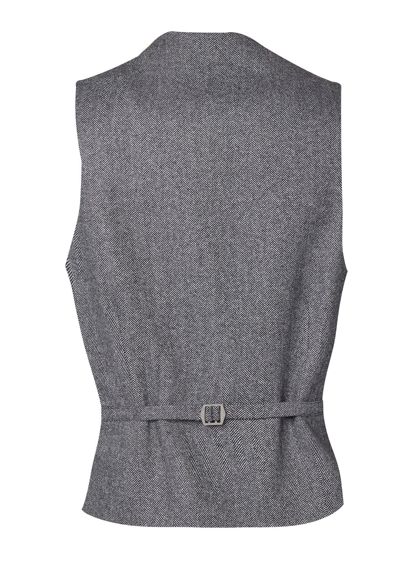 St James Waistcoat (Mono Herringbone)