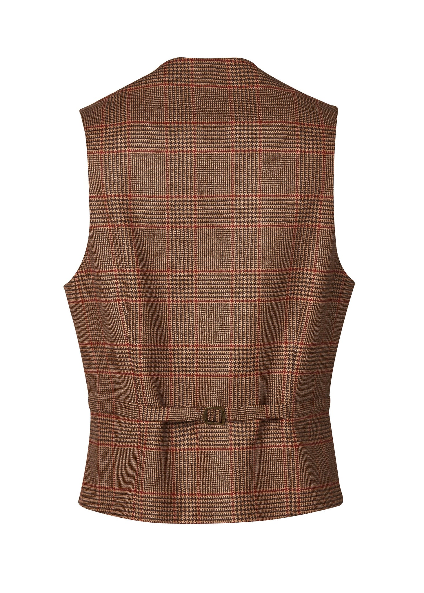 St James Waistcoat (Clarence Check Merlot)