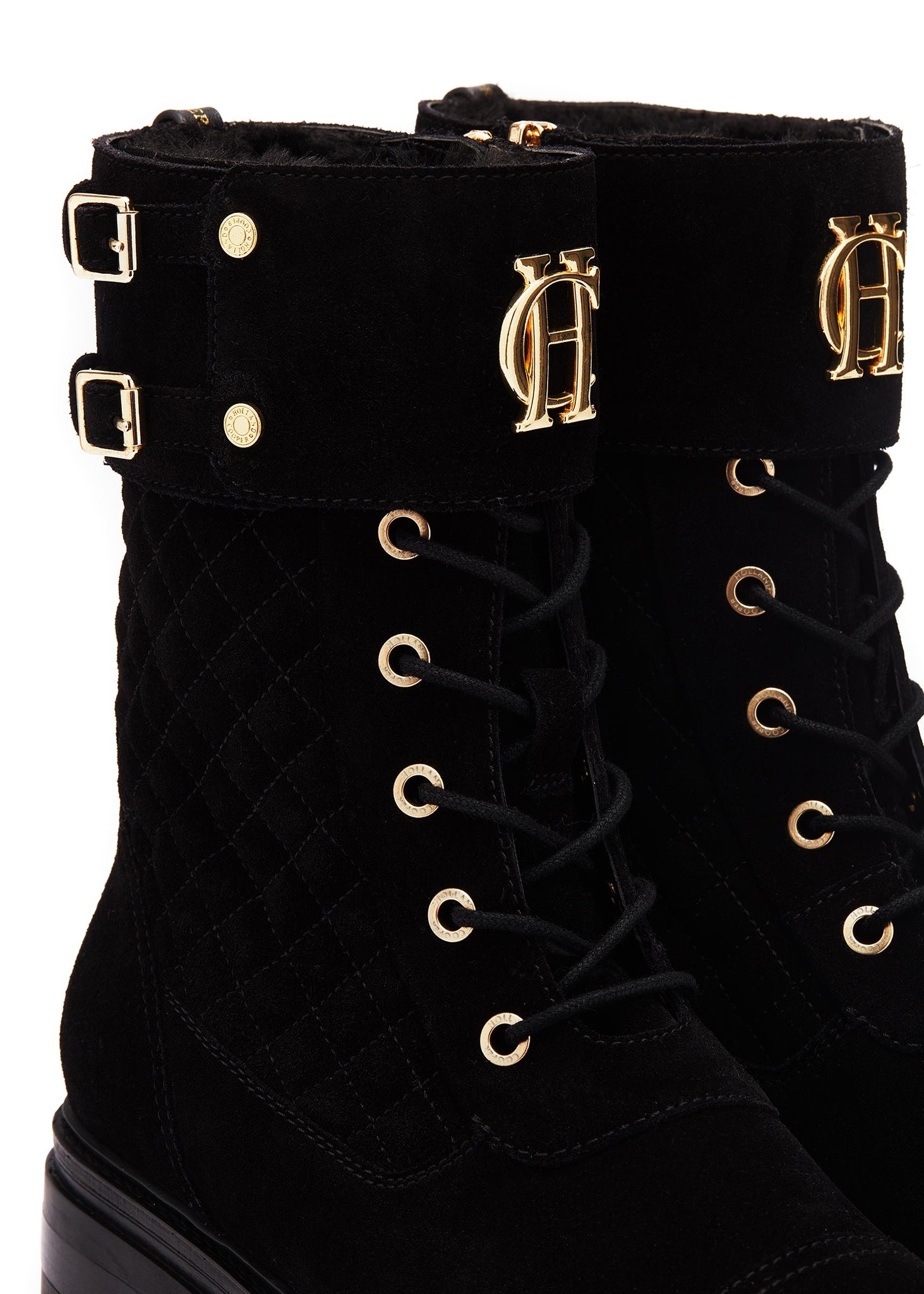 Camden Biker Boot (Black Suede)