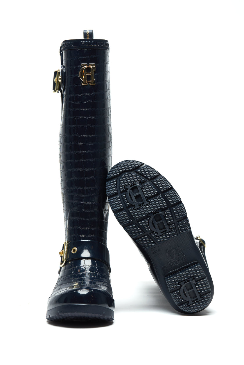 Sherpa Lined Regency Wellington (Navy Croc)