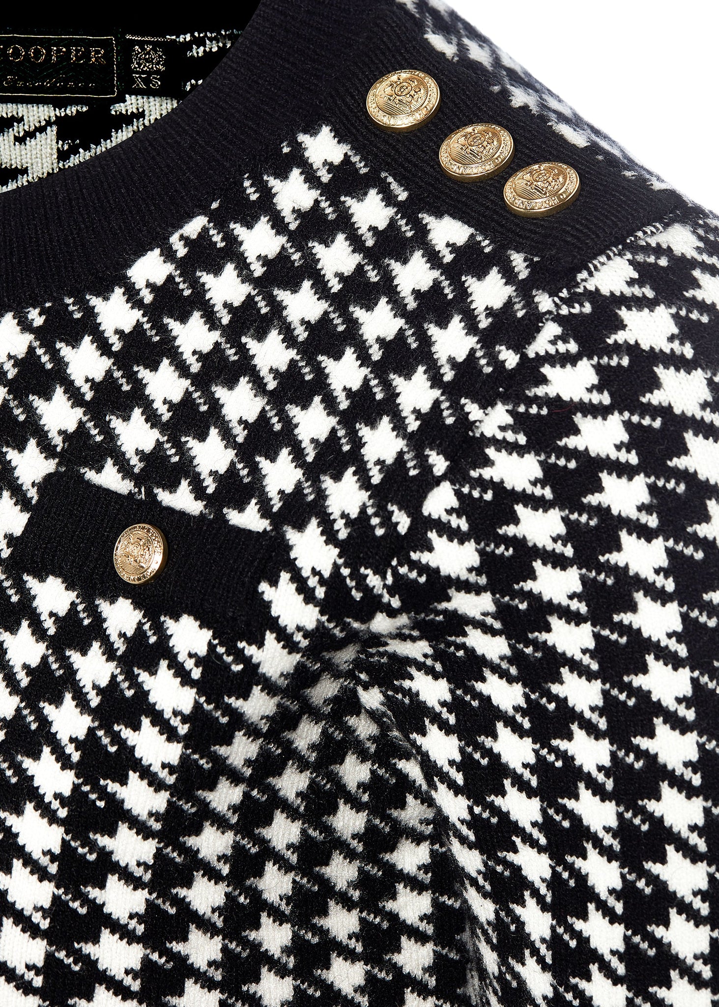 Hepburn Cardigan (Houndstooth)