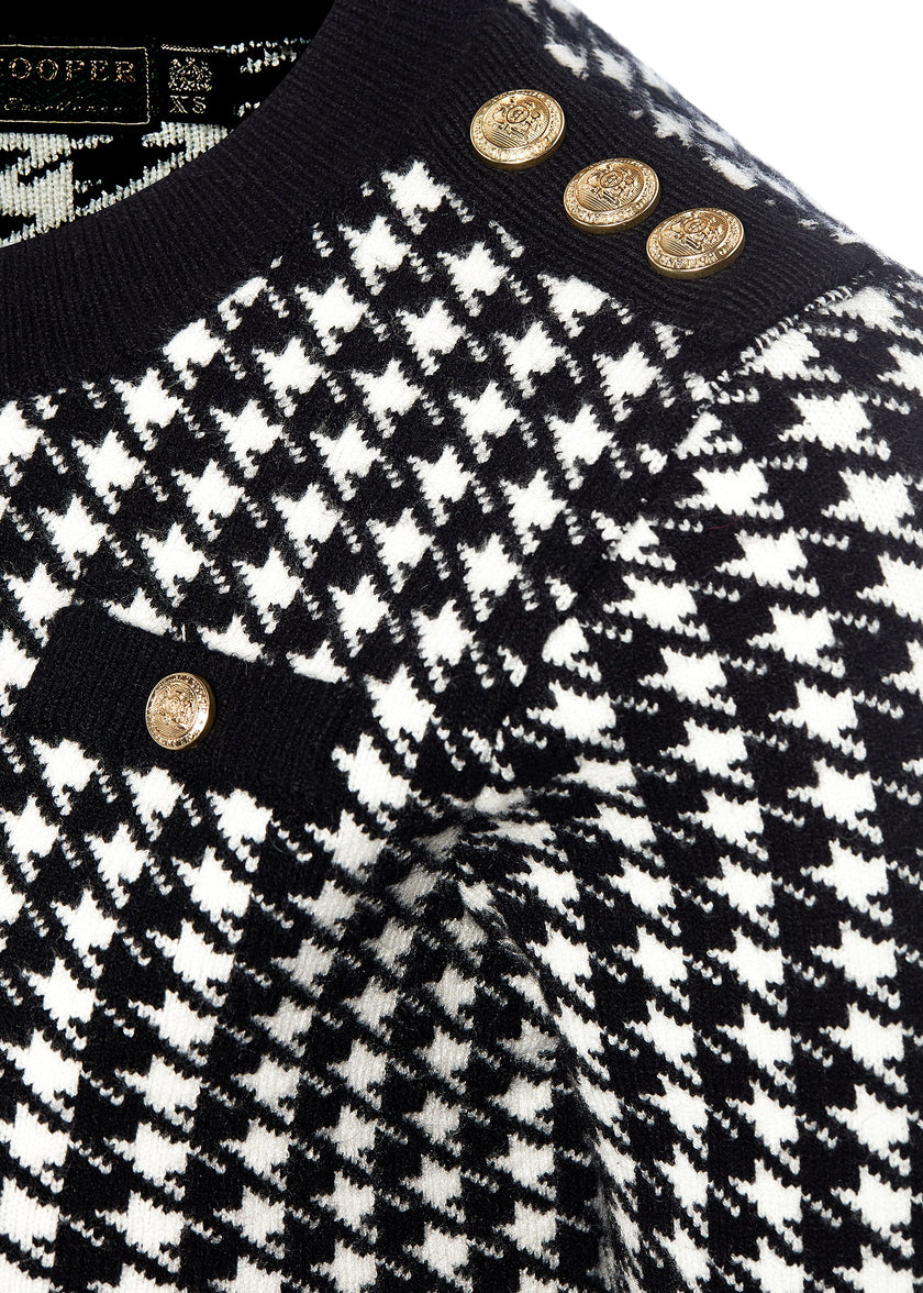 Hepburn Cardigan (Houndstooth)