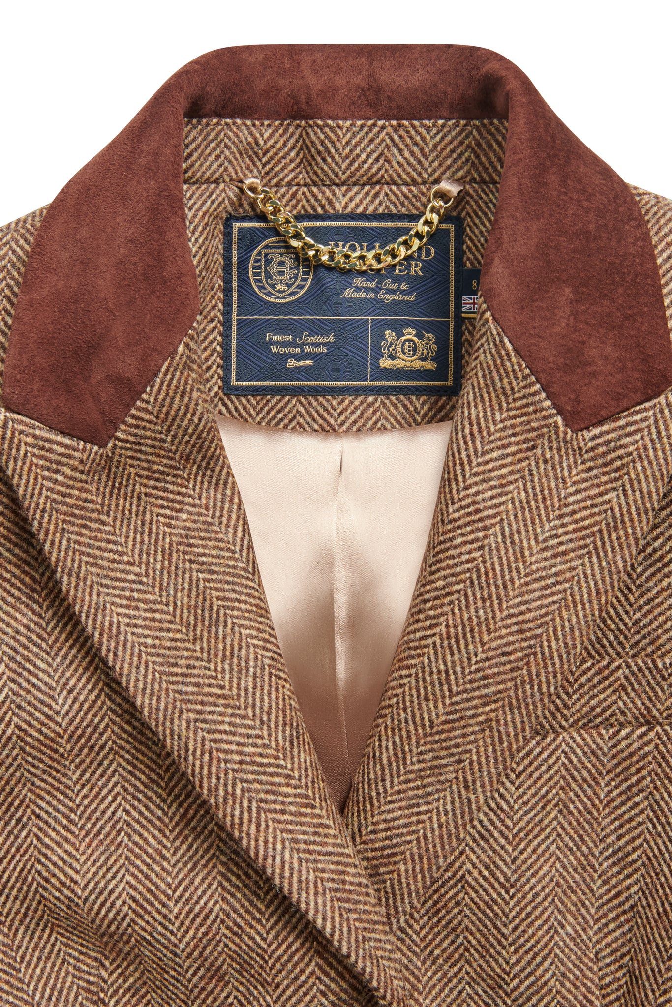 Hacking Jacket (Large Scale Brown Herringbone)