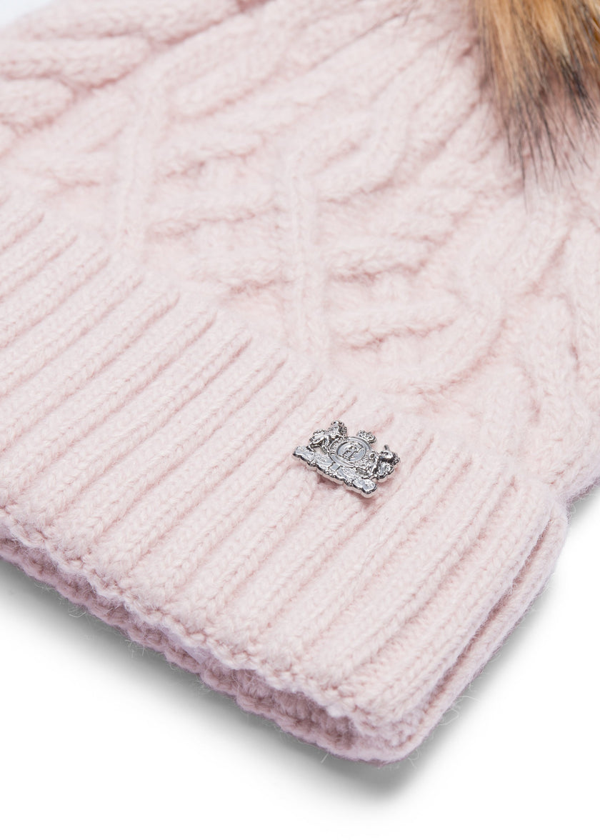 Windsor Bobble Hat (Soft Pink)