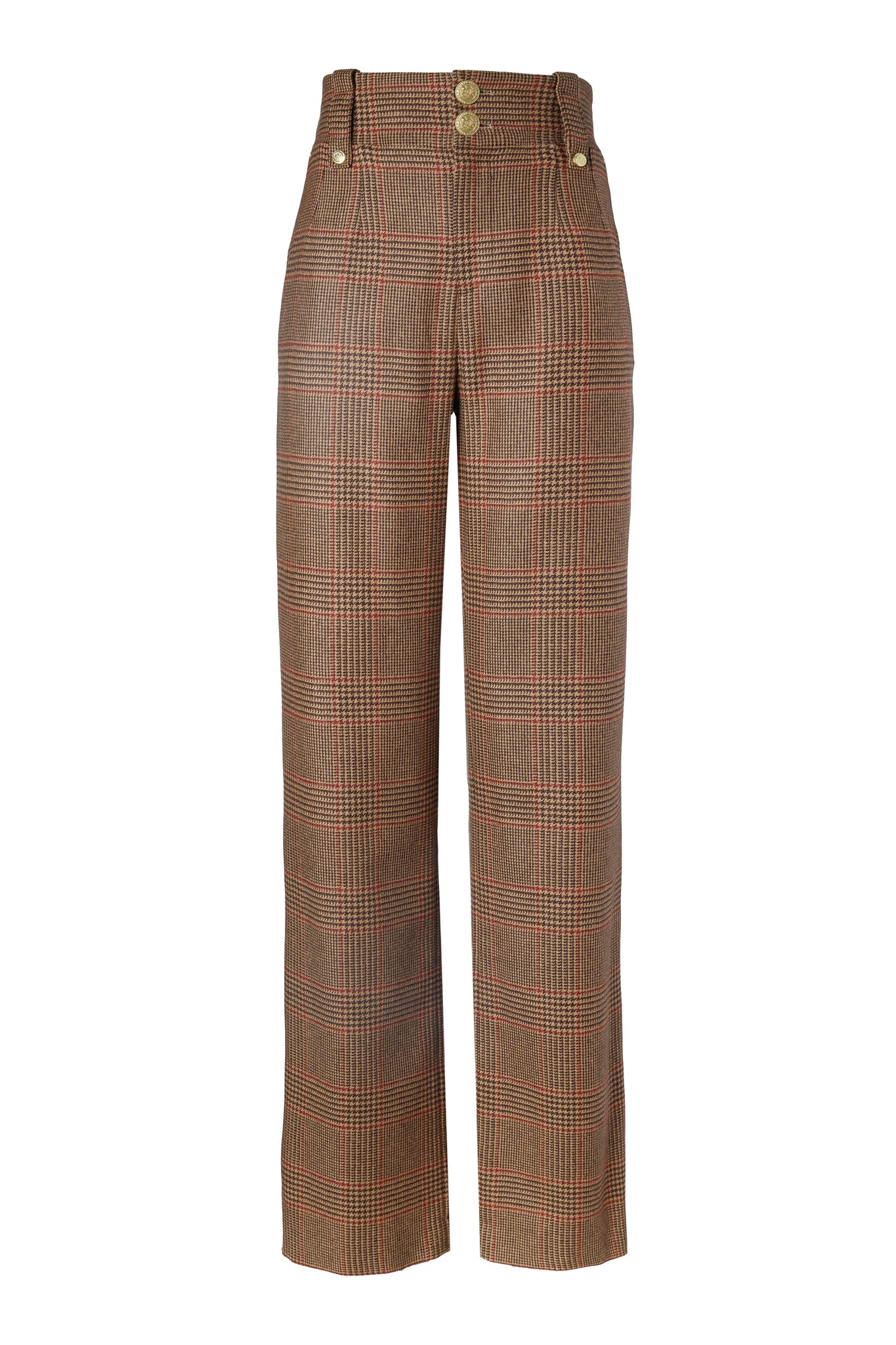 Clare's Clarence Check Merlot Look