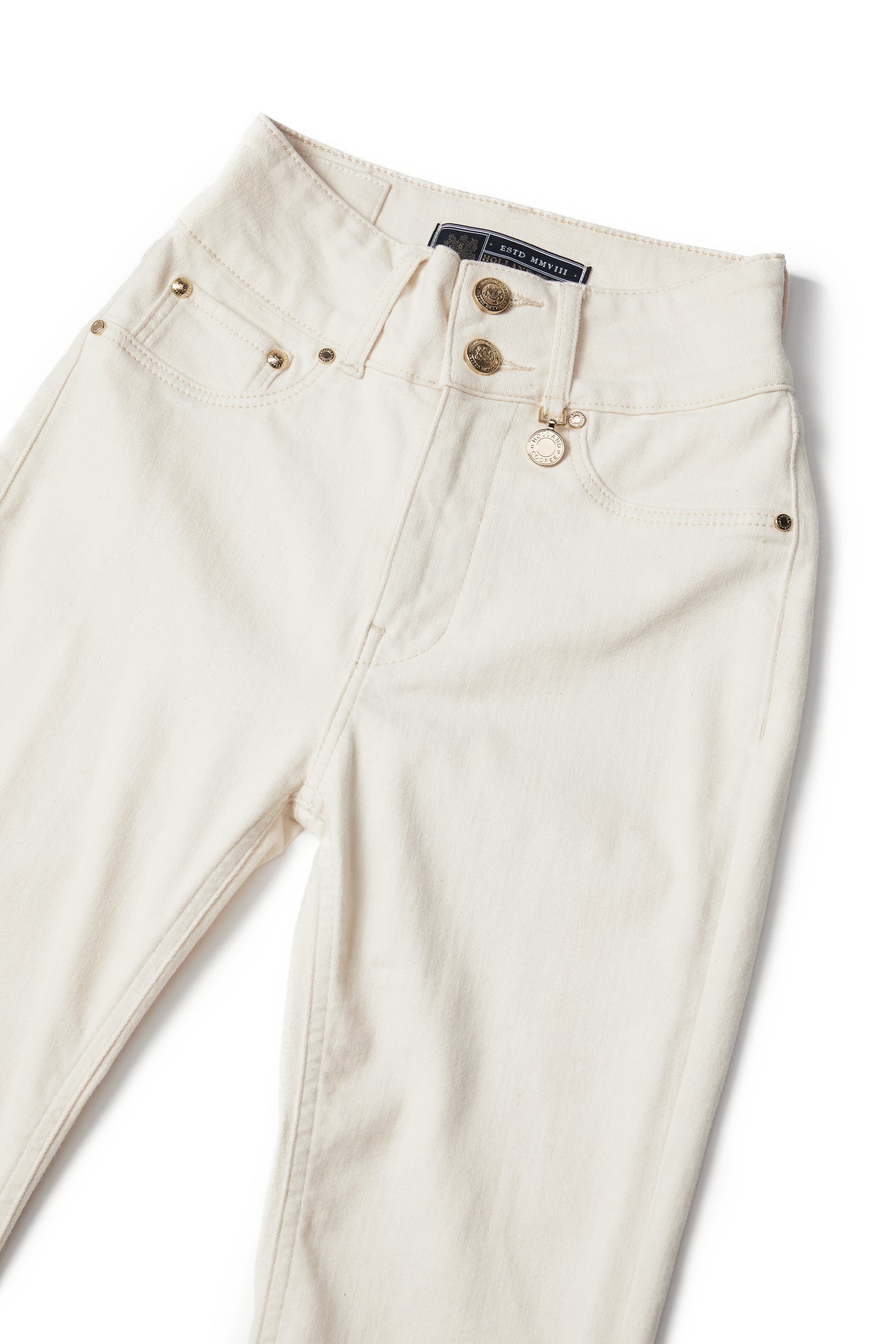 High Rise Flared Jean (Oatmeal)
