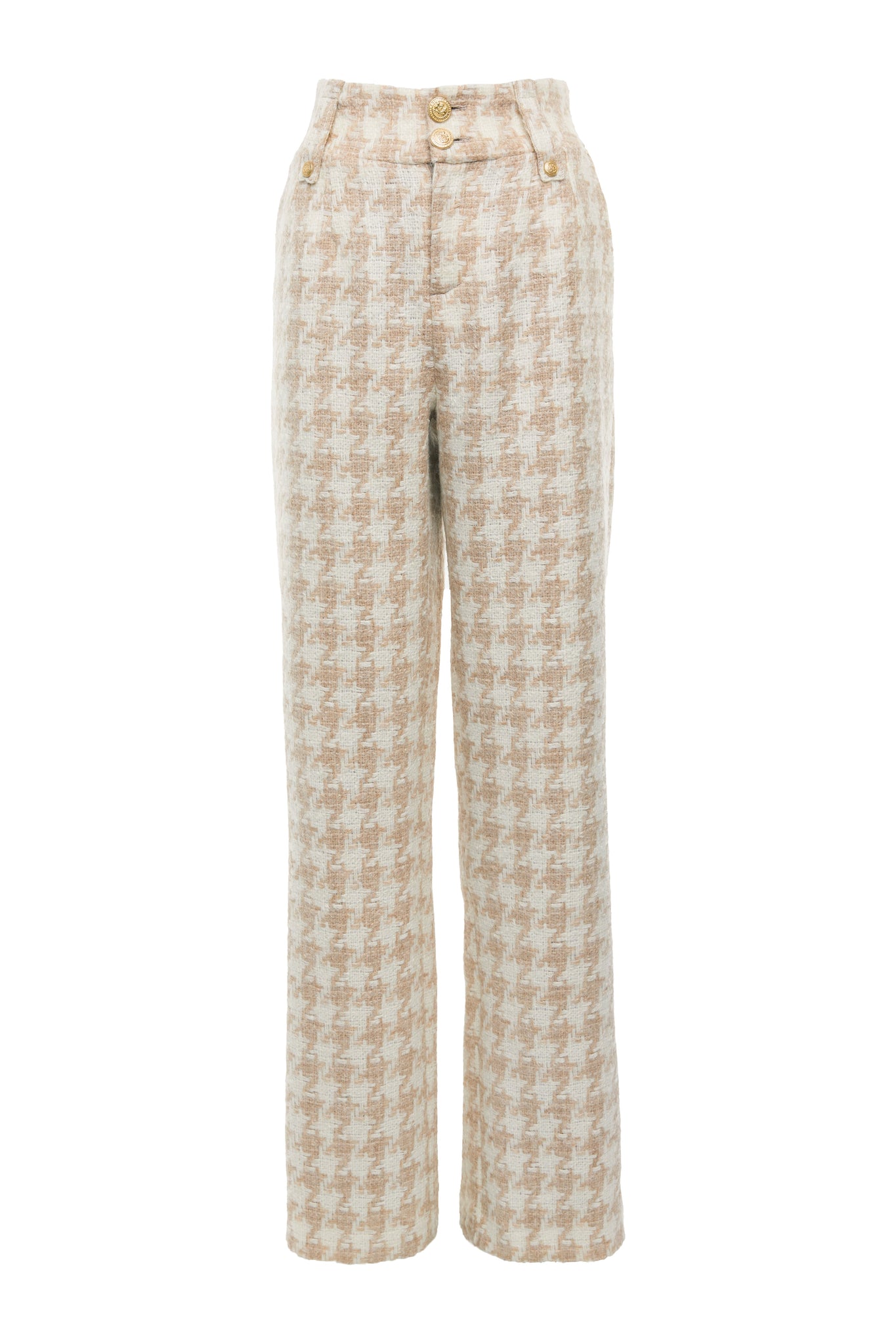 The Camel Houndstooth Suit