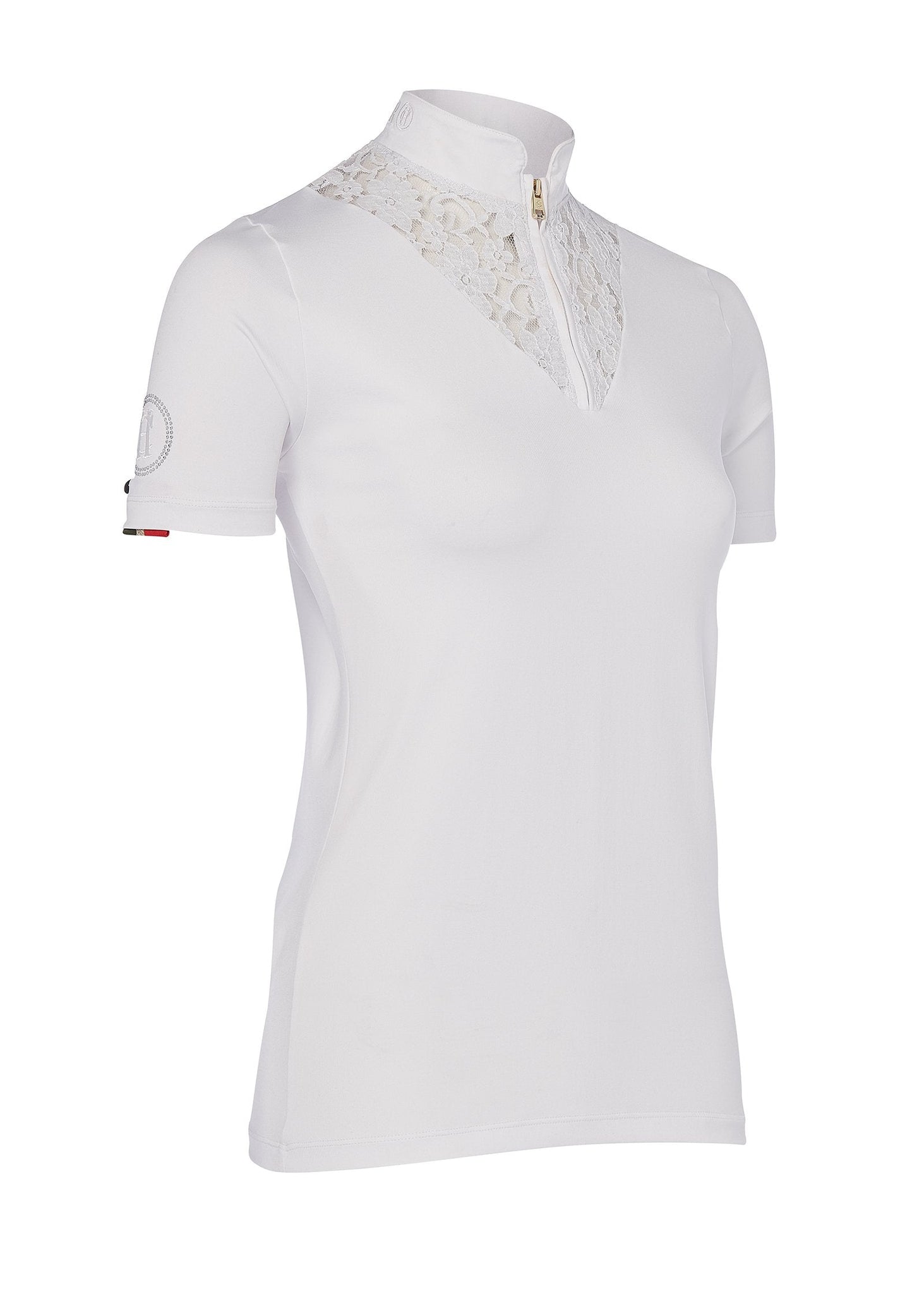 Lace Short Sleeve Base Layer (Ice White)