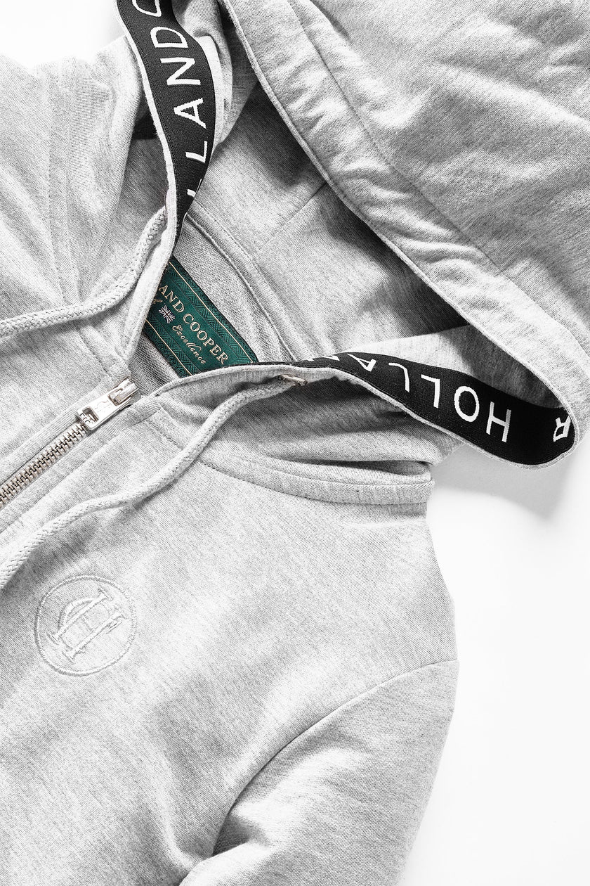 Zip Lounge Hoodie (Grey Marl)