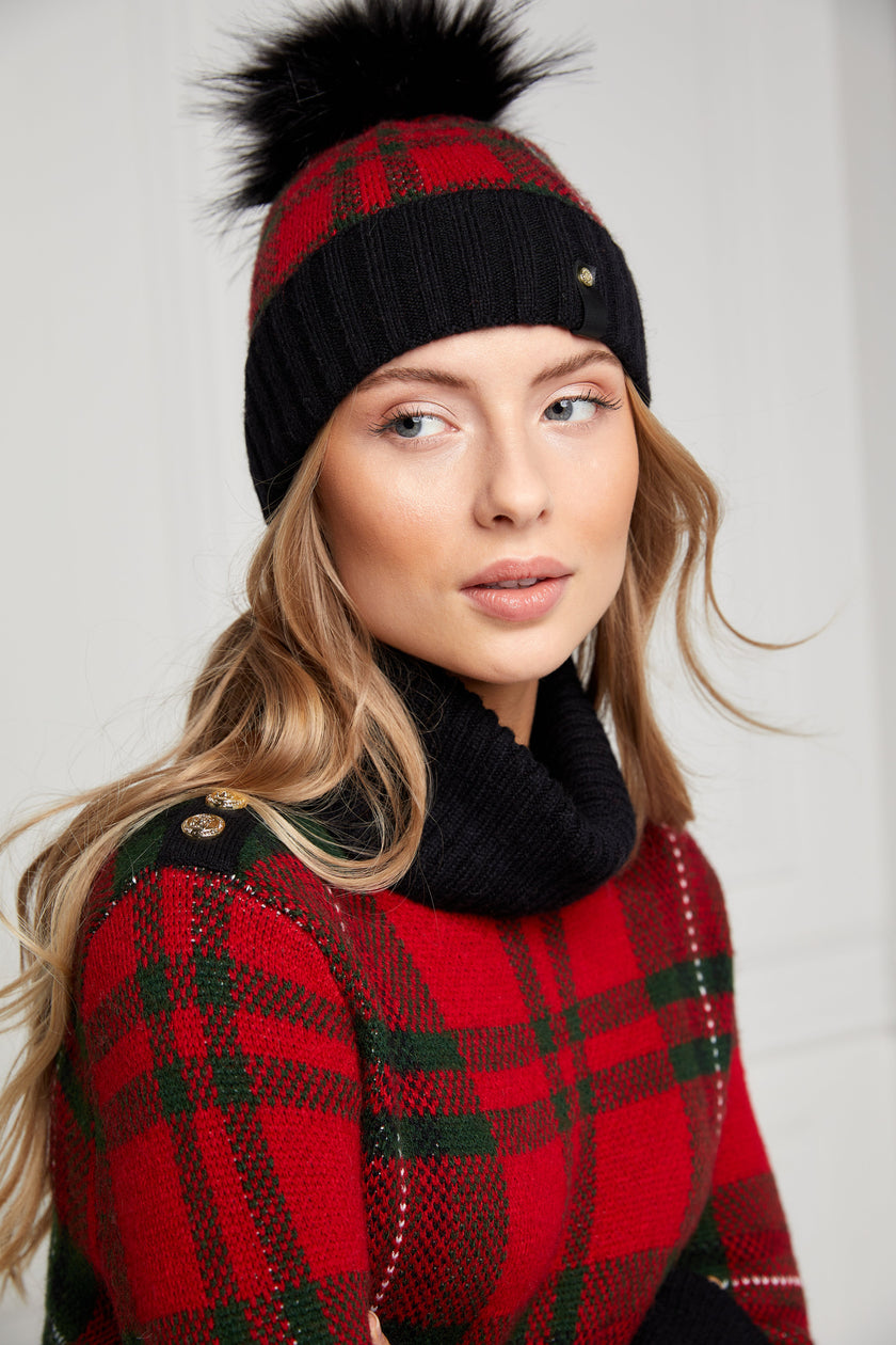 Heritage Knit Jumper (Red Tartan)