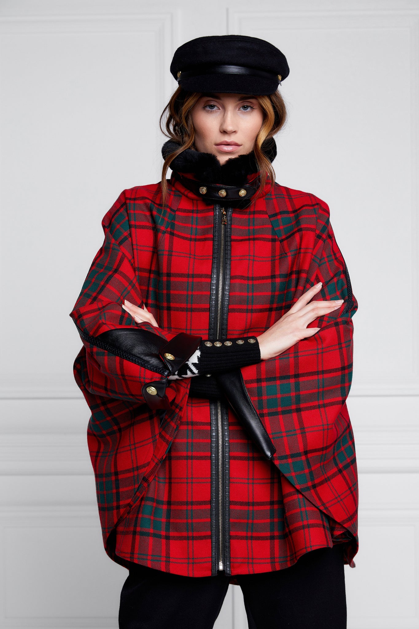 Chiltern Cape (Red Tartan)