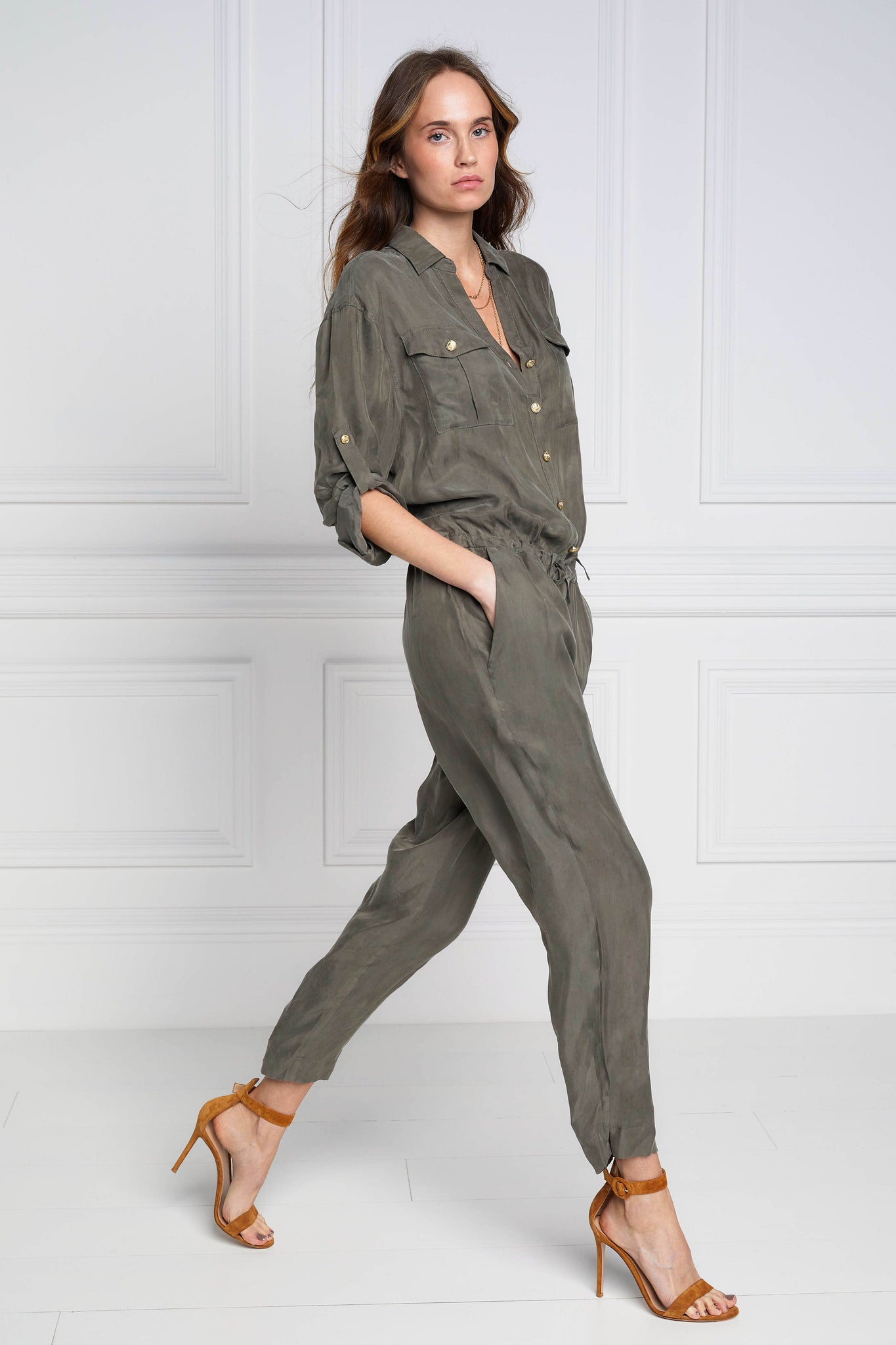 Military Jumpsuit (Khaki)